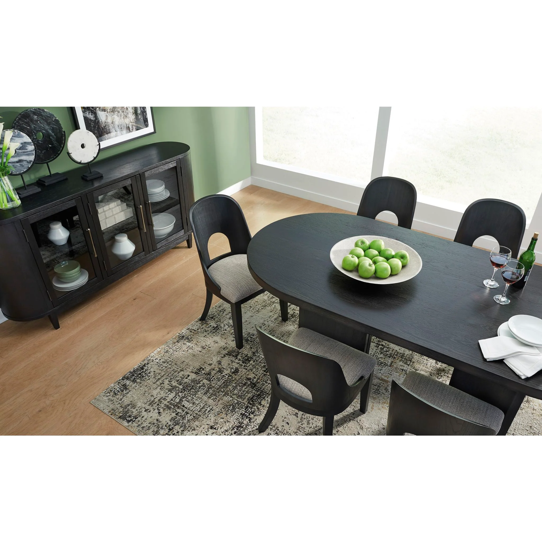 Rowanbeck Dining Chair - Gray/Black - (D821-01) - Image 9