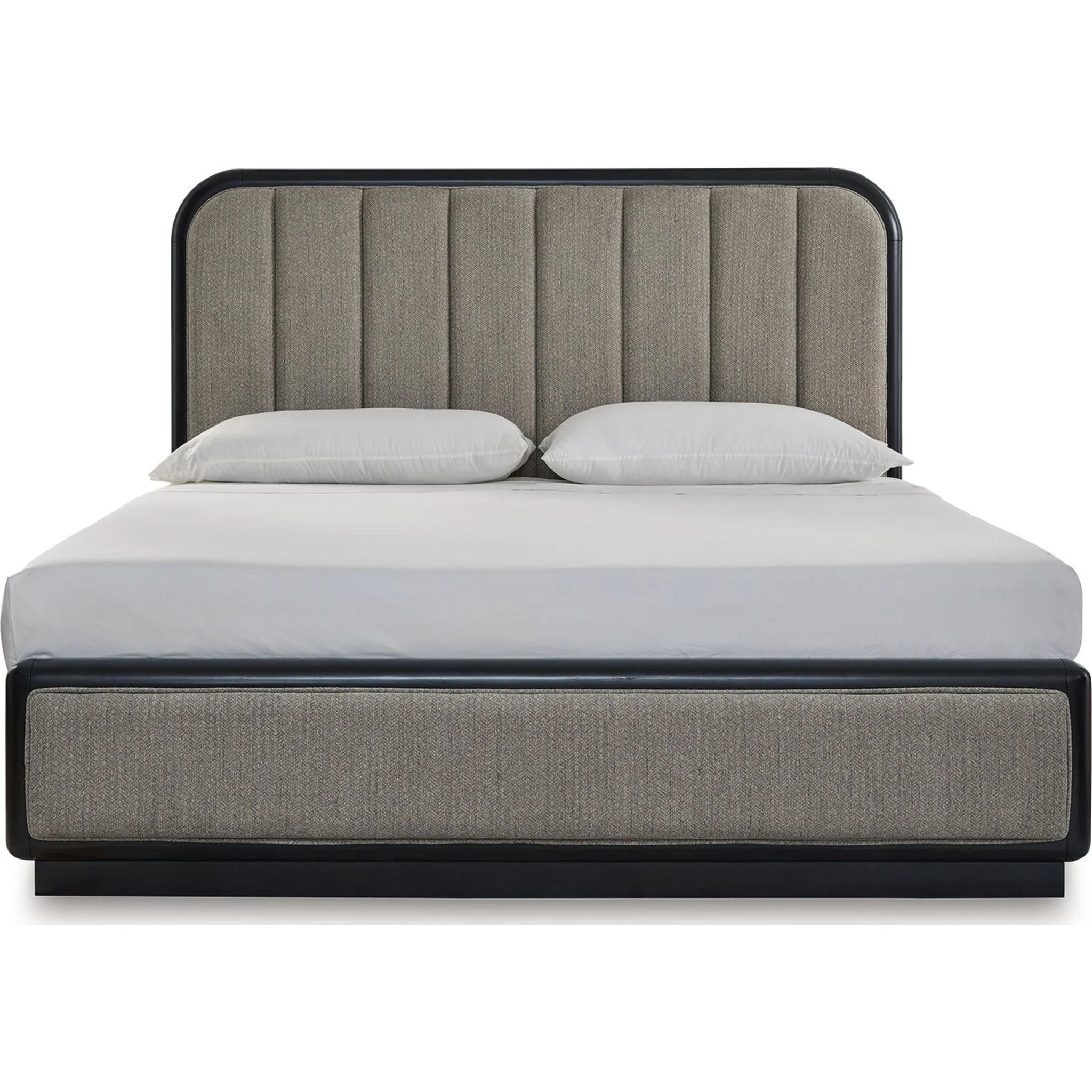 Rowanbeck King Panel Bed - Gray/Black - Image 3