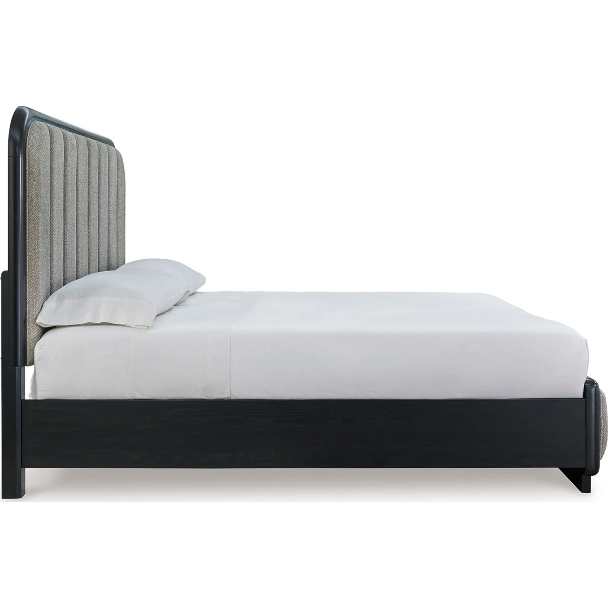 Rowanbeck King Panel Bed - Gray/Black - Image 4