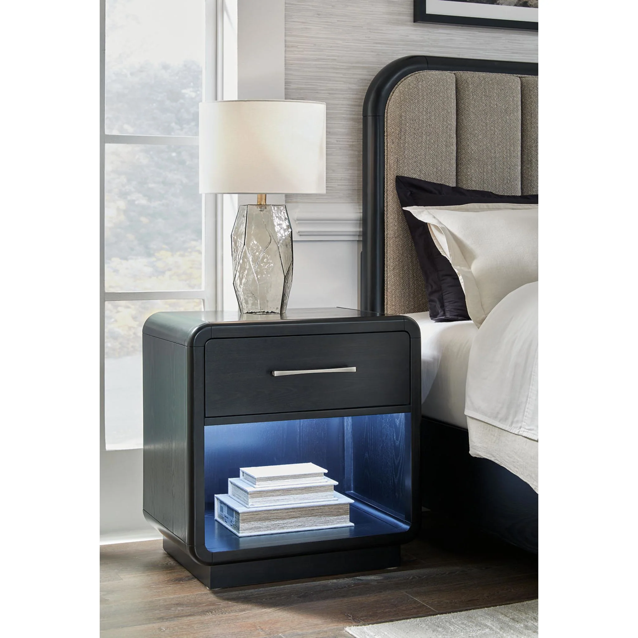 Rowanbeck Nightstand - Black - Image 8