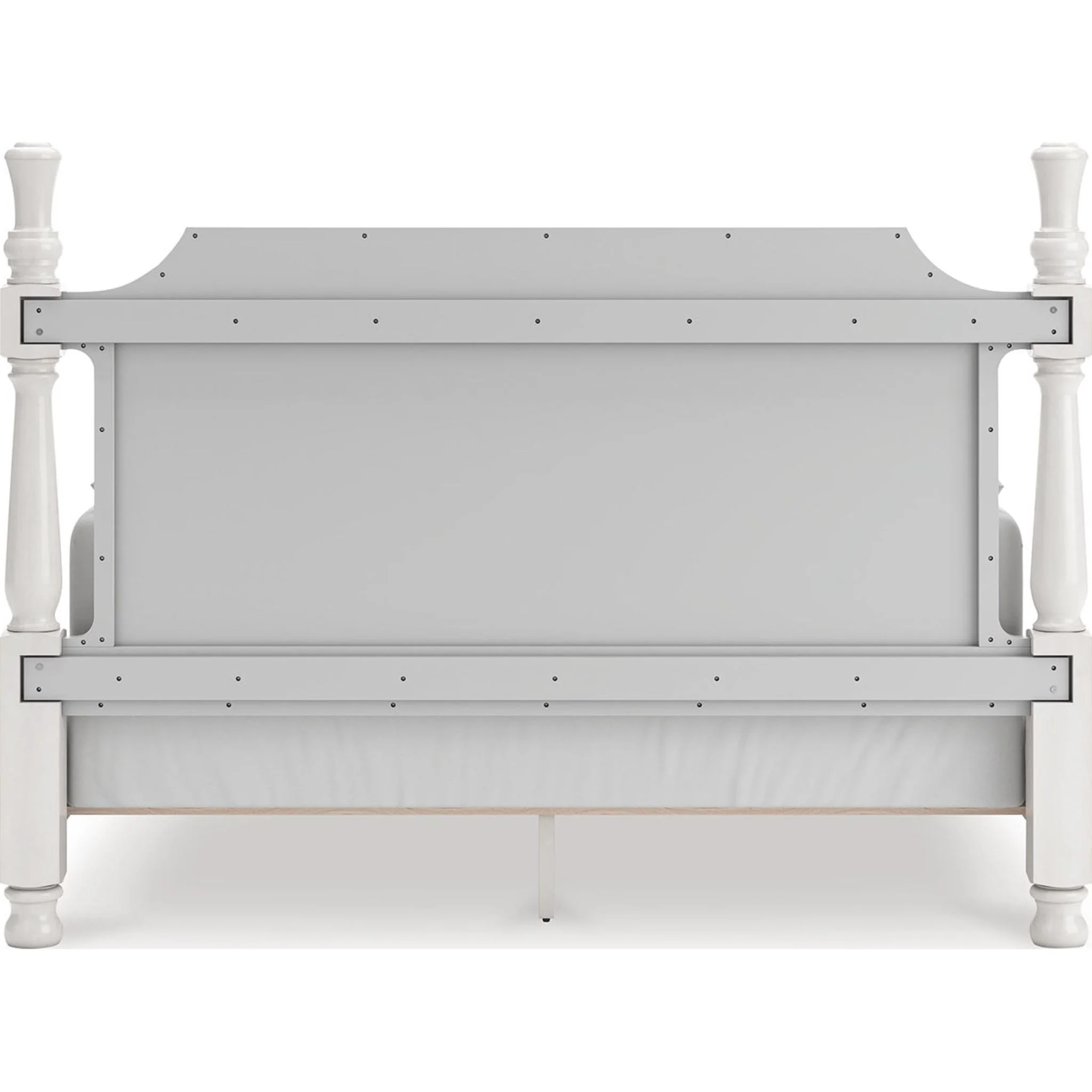 Rowlenstown 6 Piece King Poster Bedroom - Antique White - Image 12