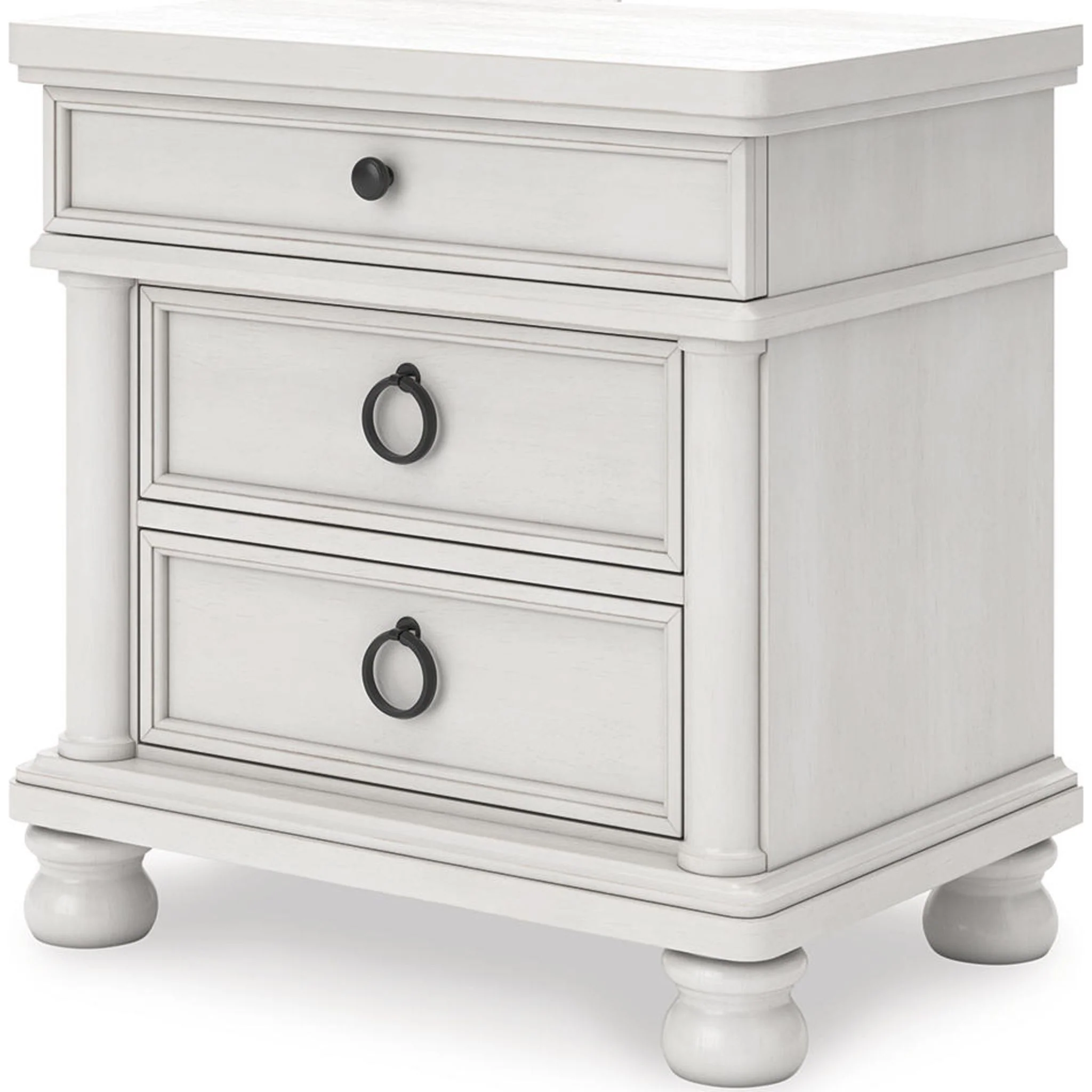 Rowlenstown 6 Piece King Poster Bedroom - Antique White - Image 17