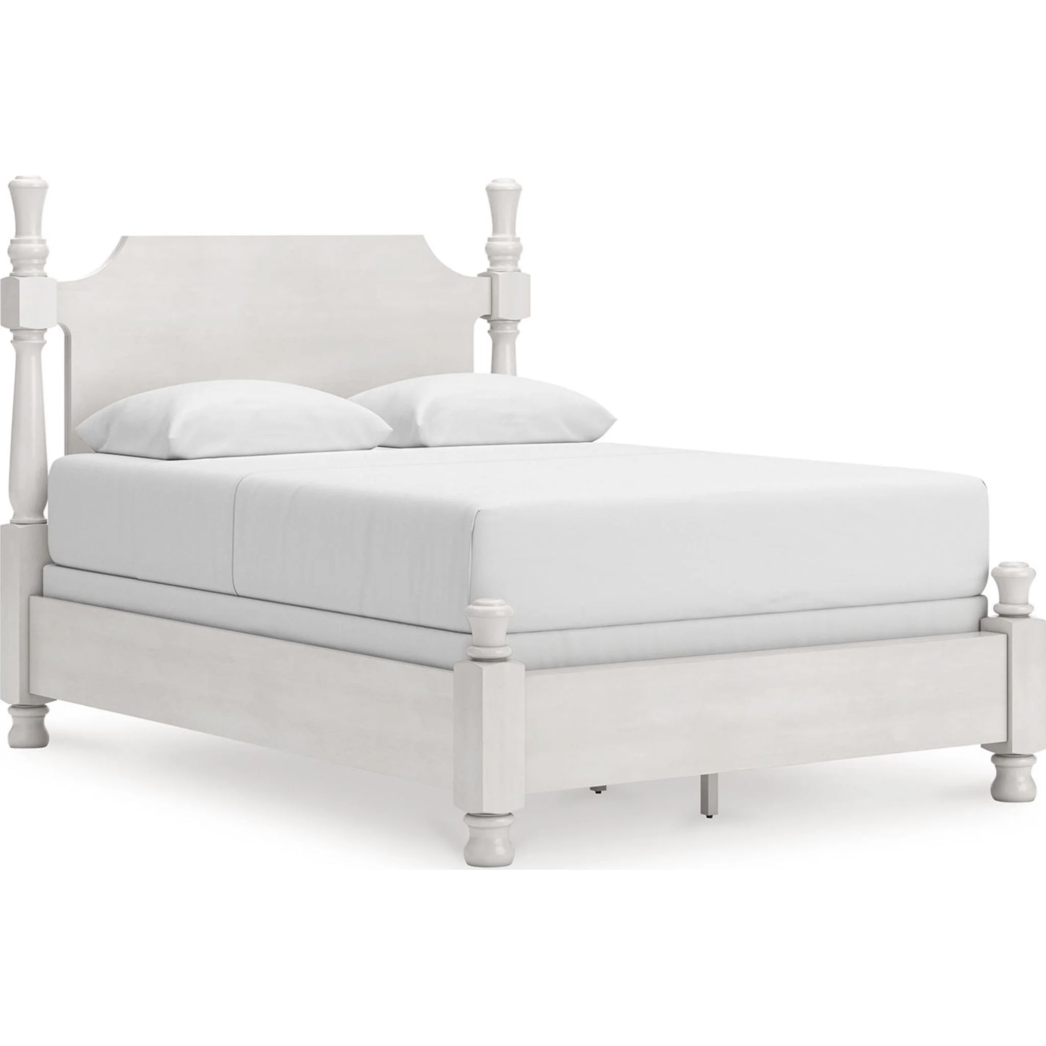 Rowlenstown 6 Piece Queen Poster Bedroom - Antique White - Image 11