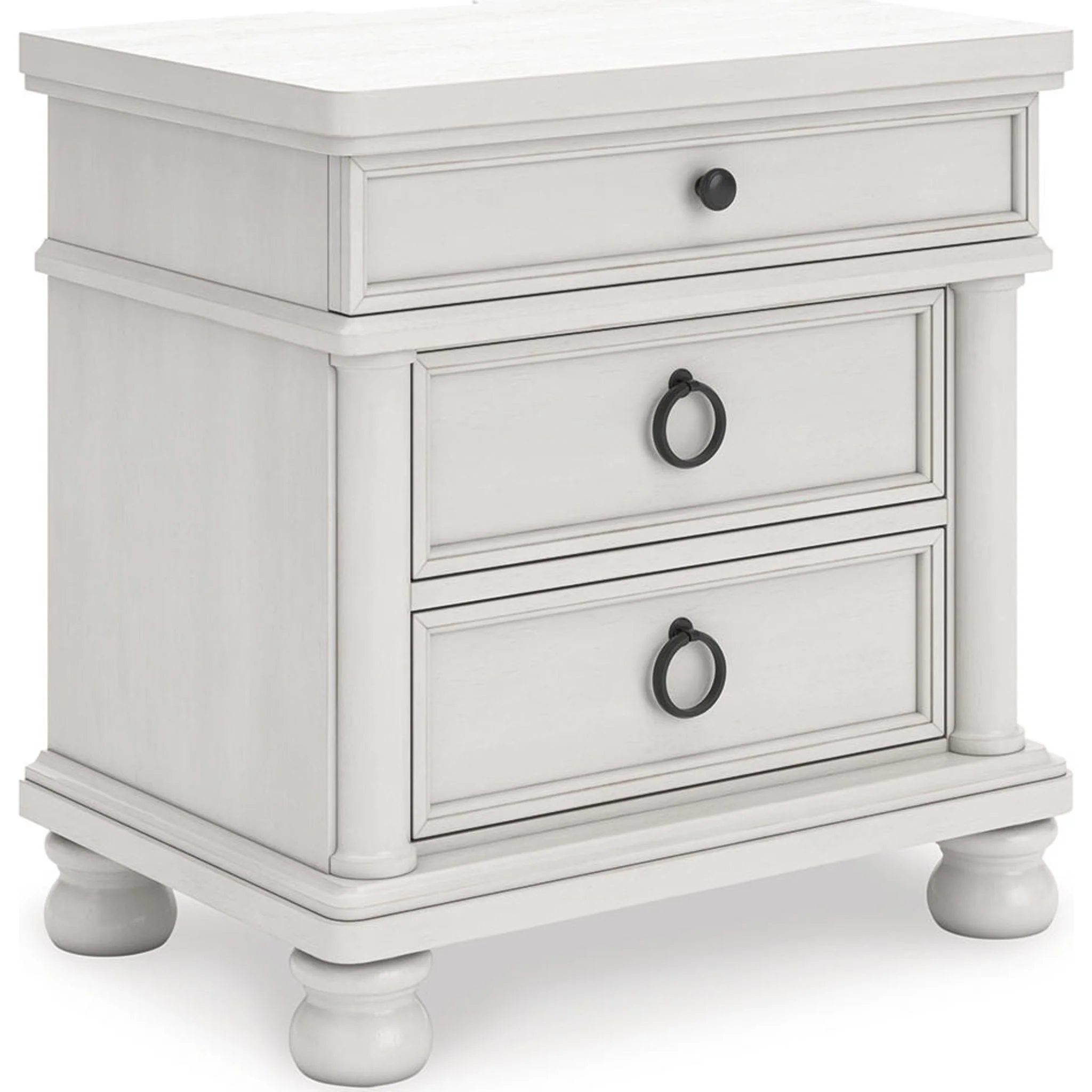 Rowlenstown 6 Piece Queen Poster Bedroom - Antique White - Image 19