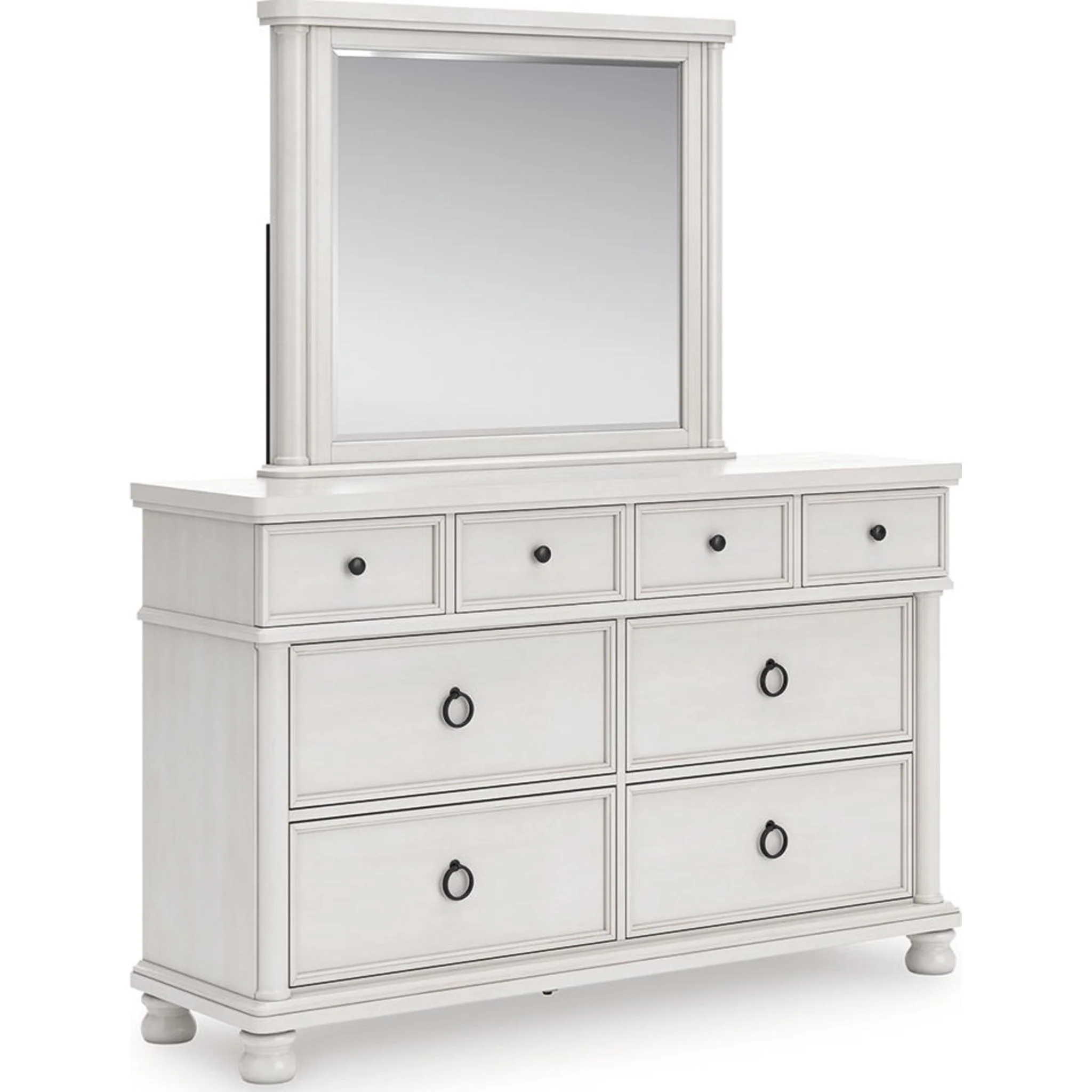 Rowlenstown 6 Piece Queen Poster Bedroom - Antique White - Image 4
