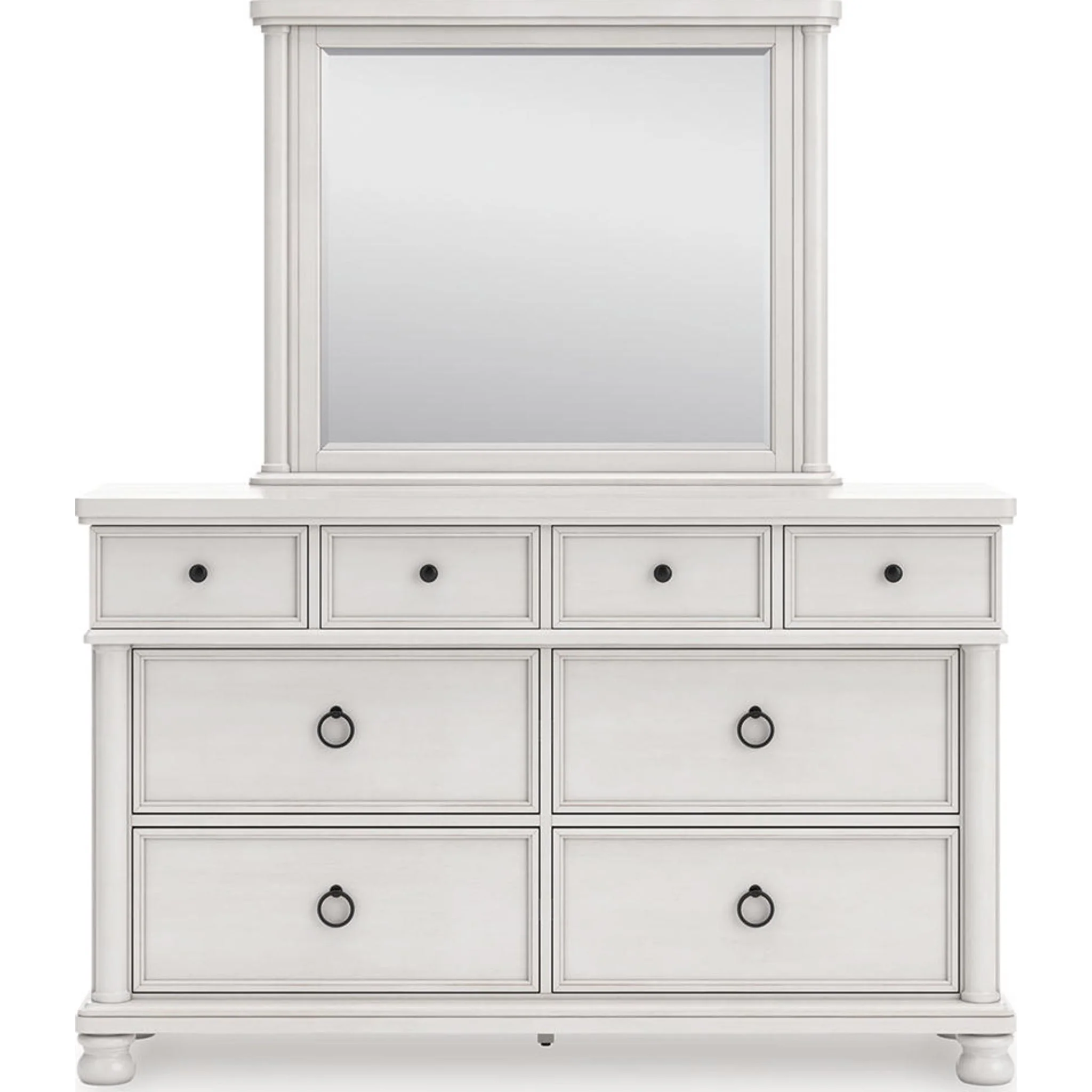 Rowlenstown 6 Piece Queen Poster Bedroom - Antique White - Image 6