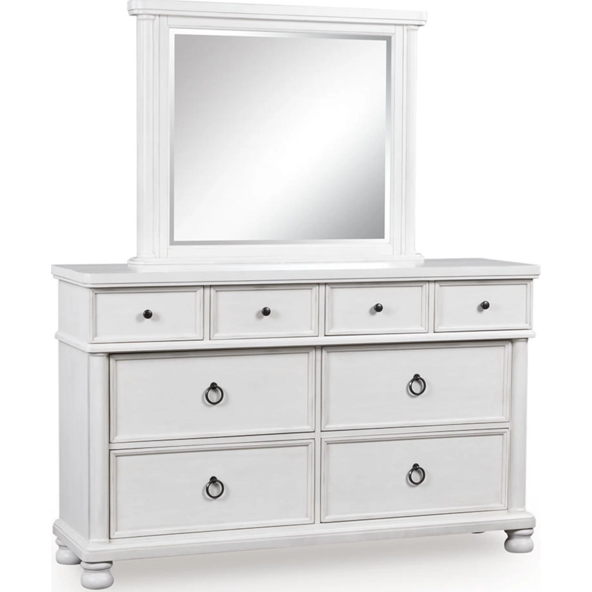 Rowlenstown Dresser and Mirror - Antique White