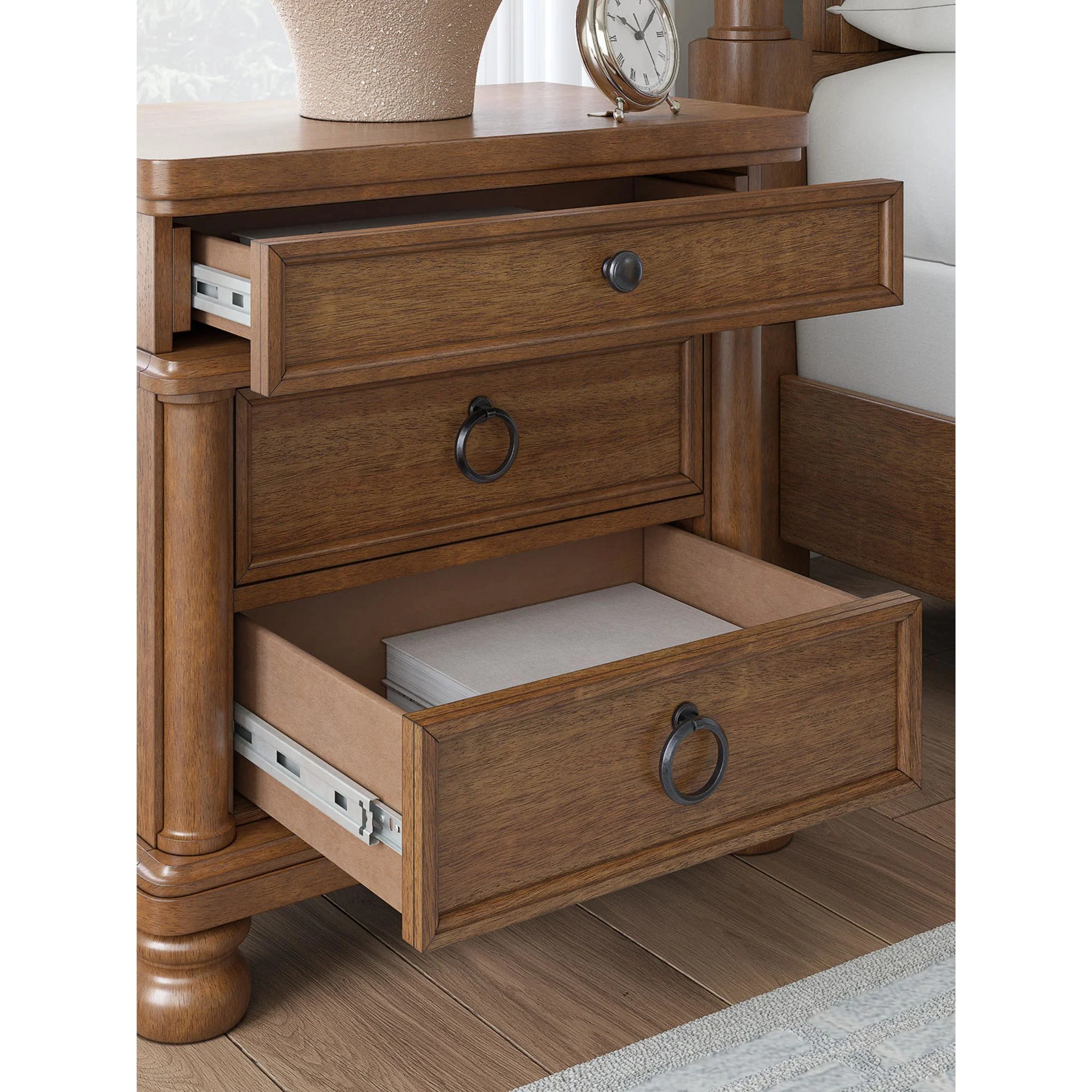 Rowlenstown Nightstand - Brown - Image 5