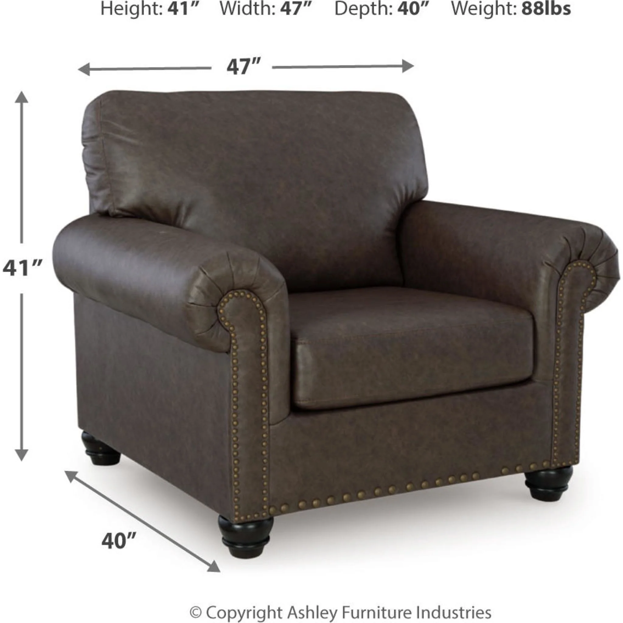 Roxmere Chair - Umber - Image 3