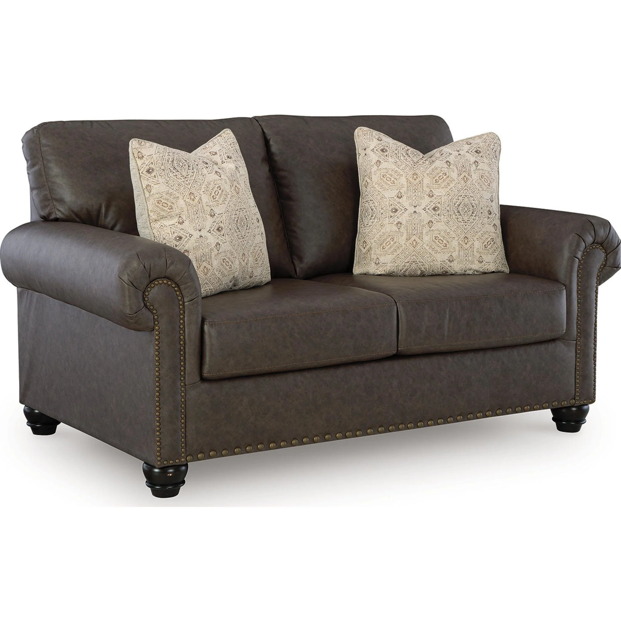 Roxmere Loveseat - Umber - Image 5