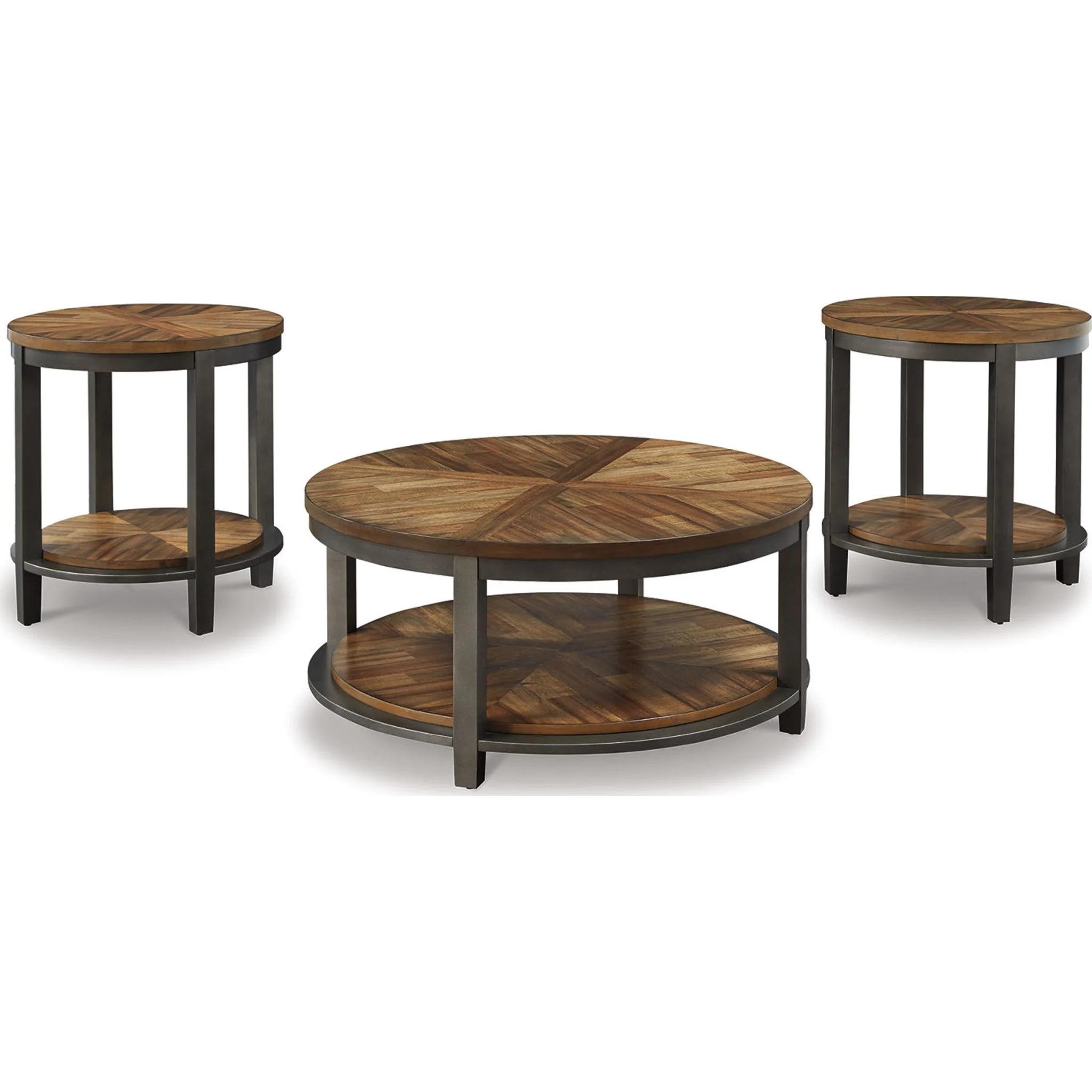 Roybeck 3 Pack Tables - Brown - Image 8