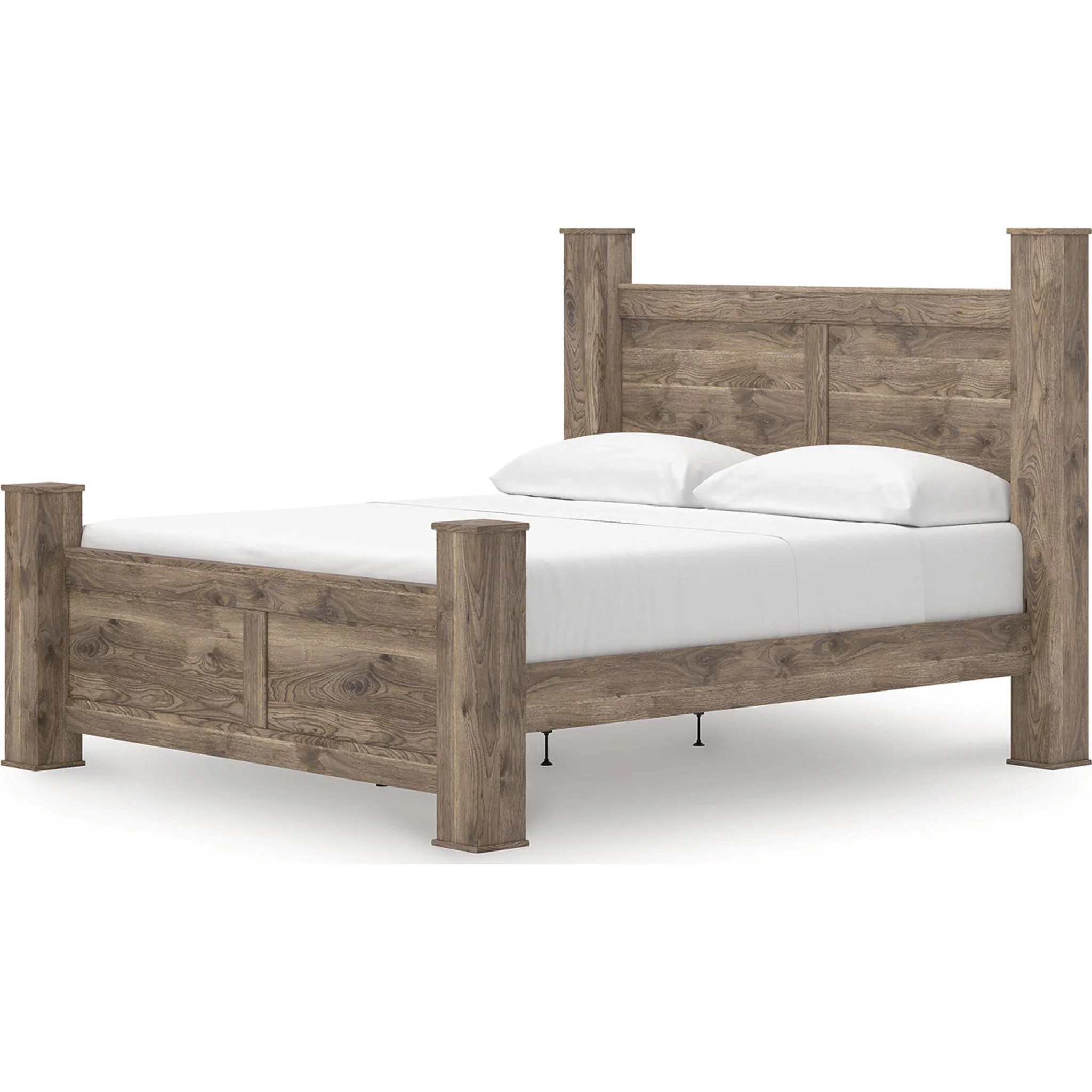 Rusticott 6 Piece King Poster Bedroom - Brown - Image 10