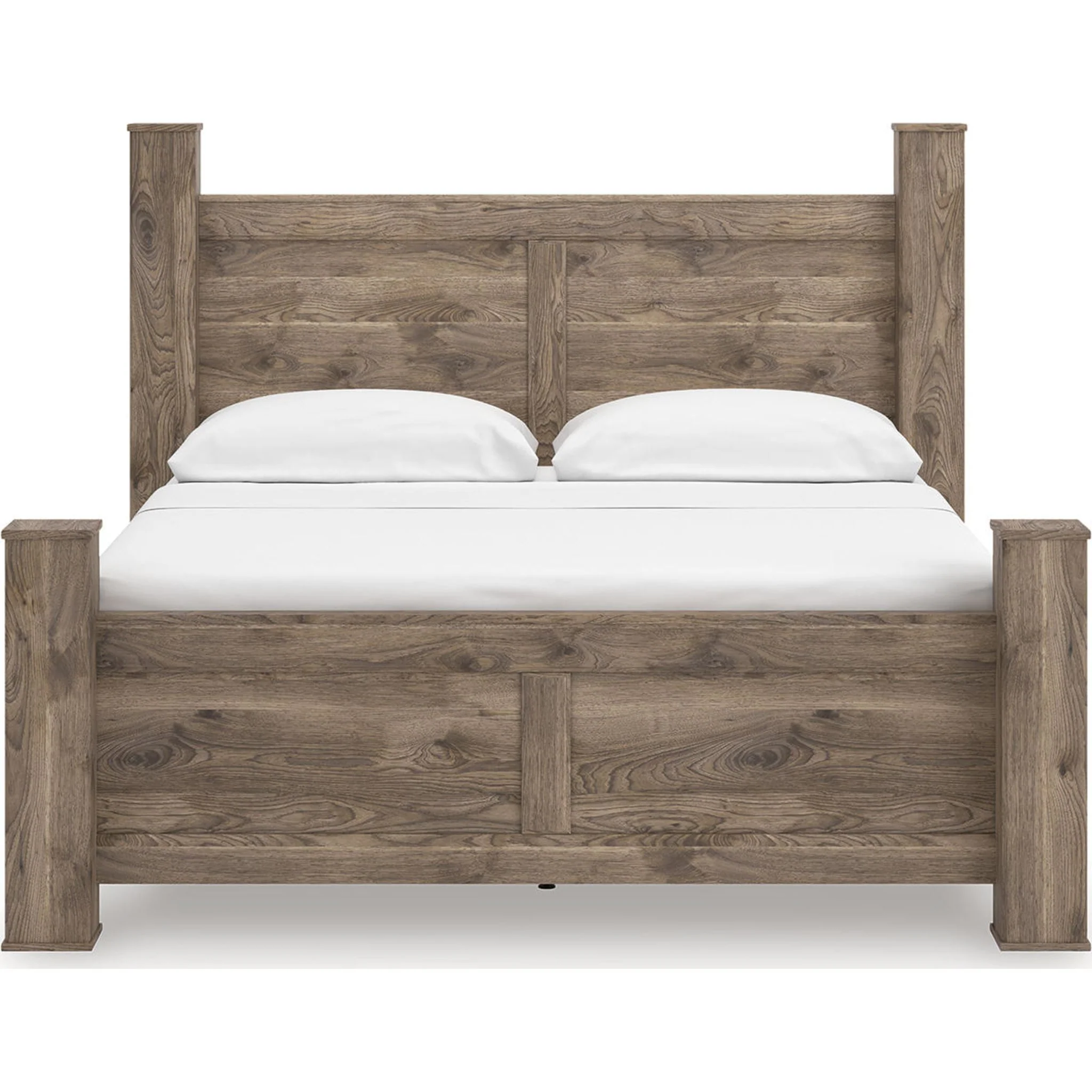 Rusticott 6 Piece King Poster Bedroom - Brown - Image 13