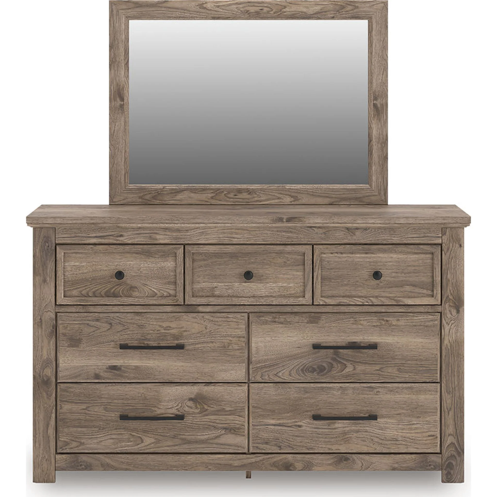 Rusticott 6 Piece King Poster Bedroom - Brown - Image 6