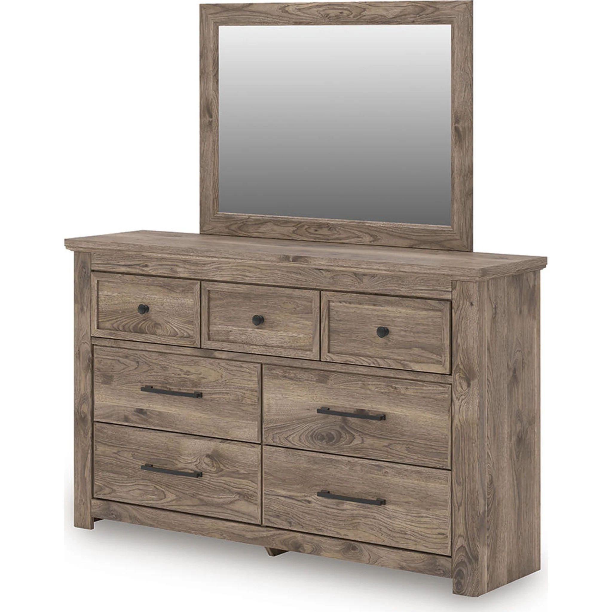 Rusticott Dresser and Mirror - Brown - Image 3