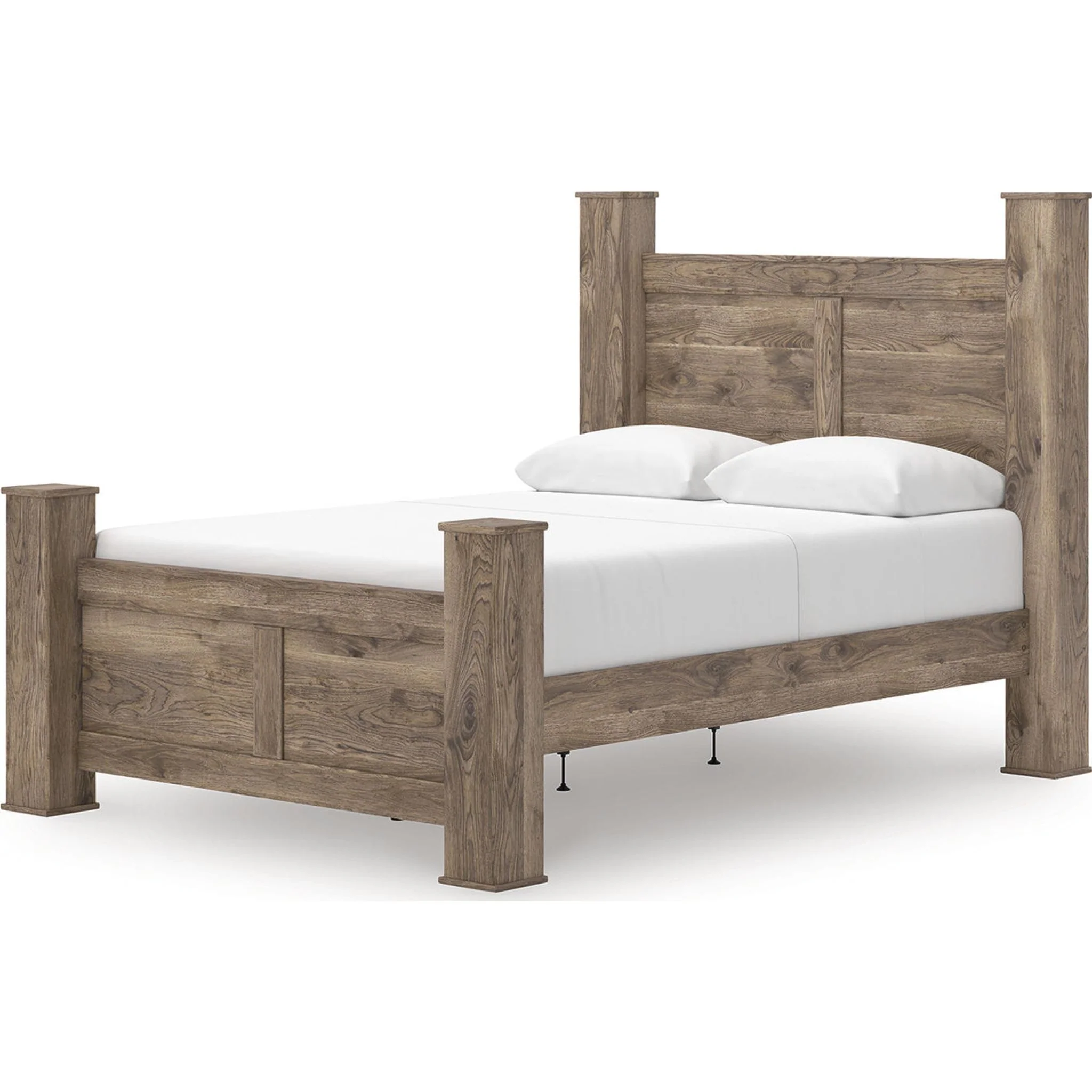 Rusticott Queen Poster Bed - Brown - Image 3
