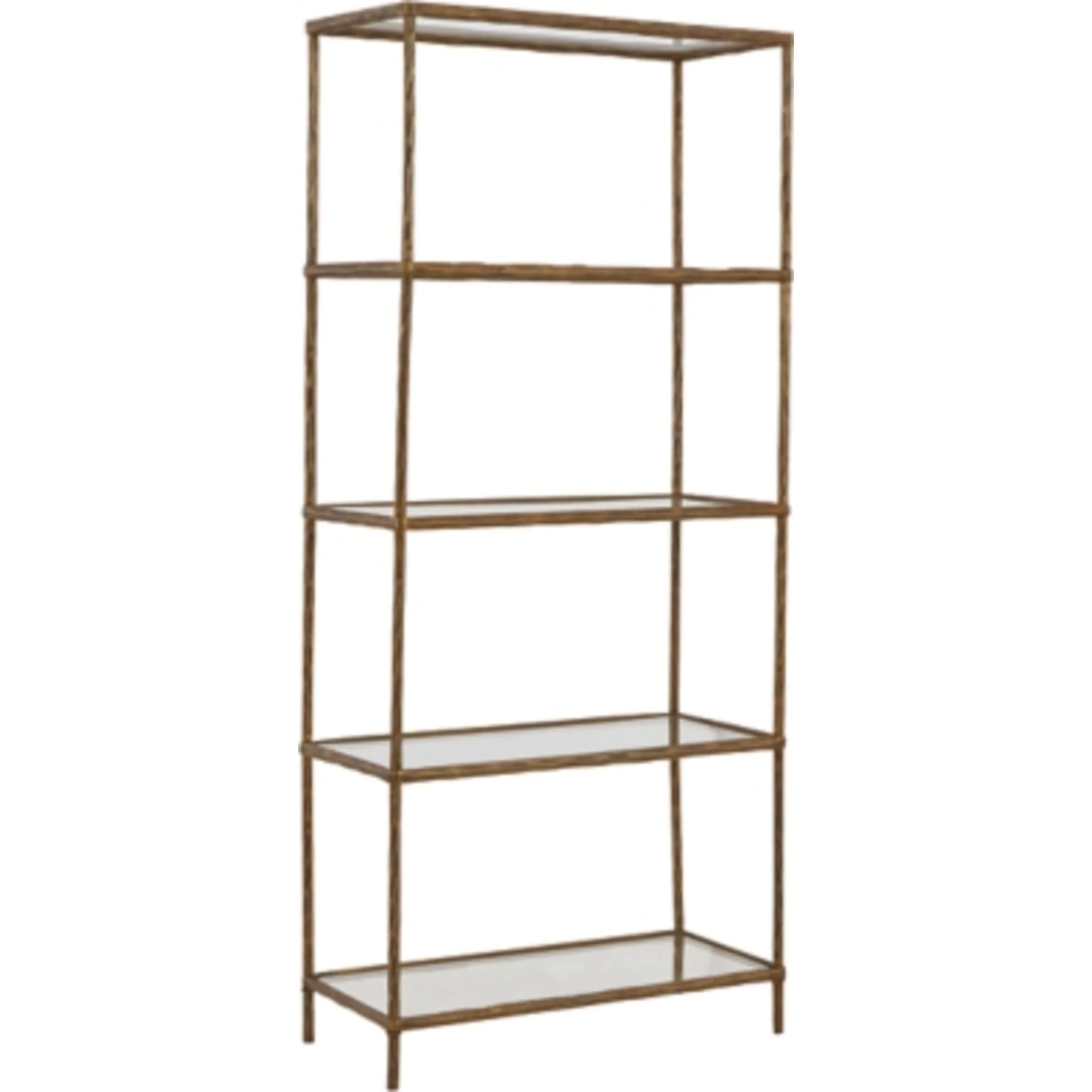 Ryandale Bookcase - Antique Brass Finish - Image 5