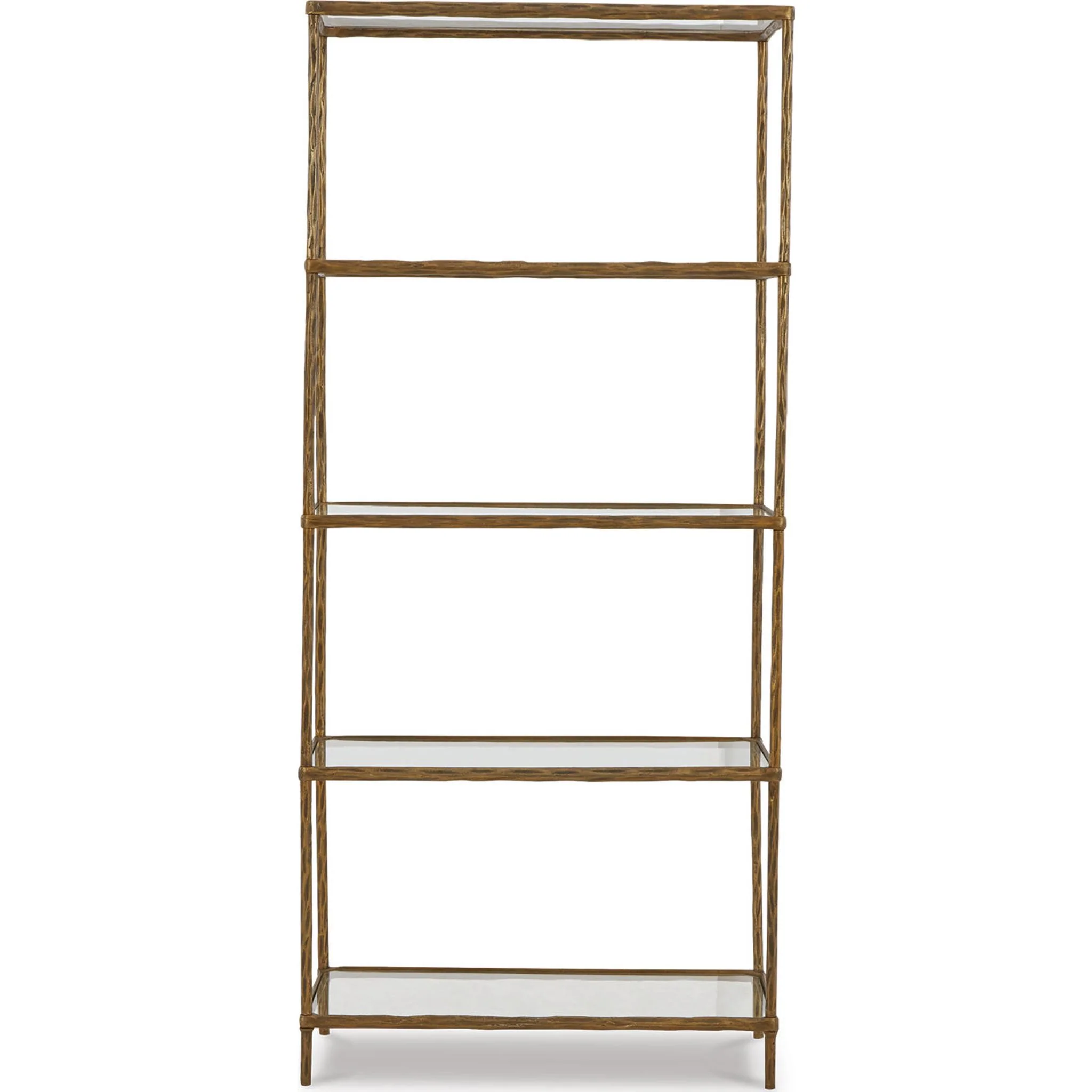 Ryandale Bookcase - Antique Brass Finish - Image 8
