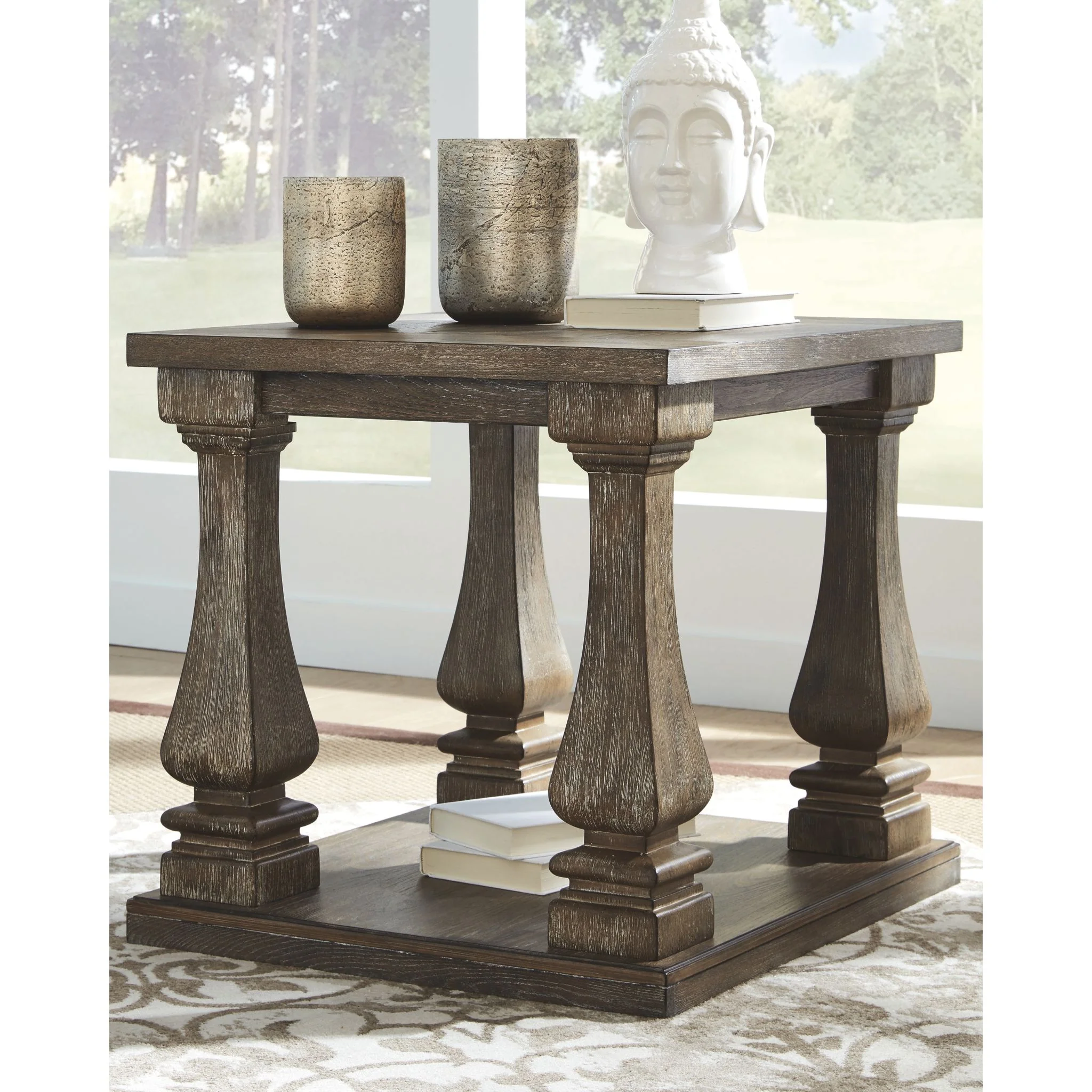 Scottsbluff End Table - Gray - Image 2