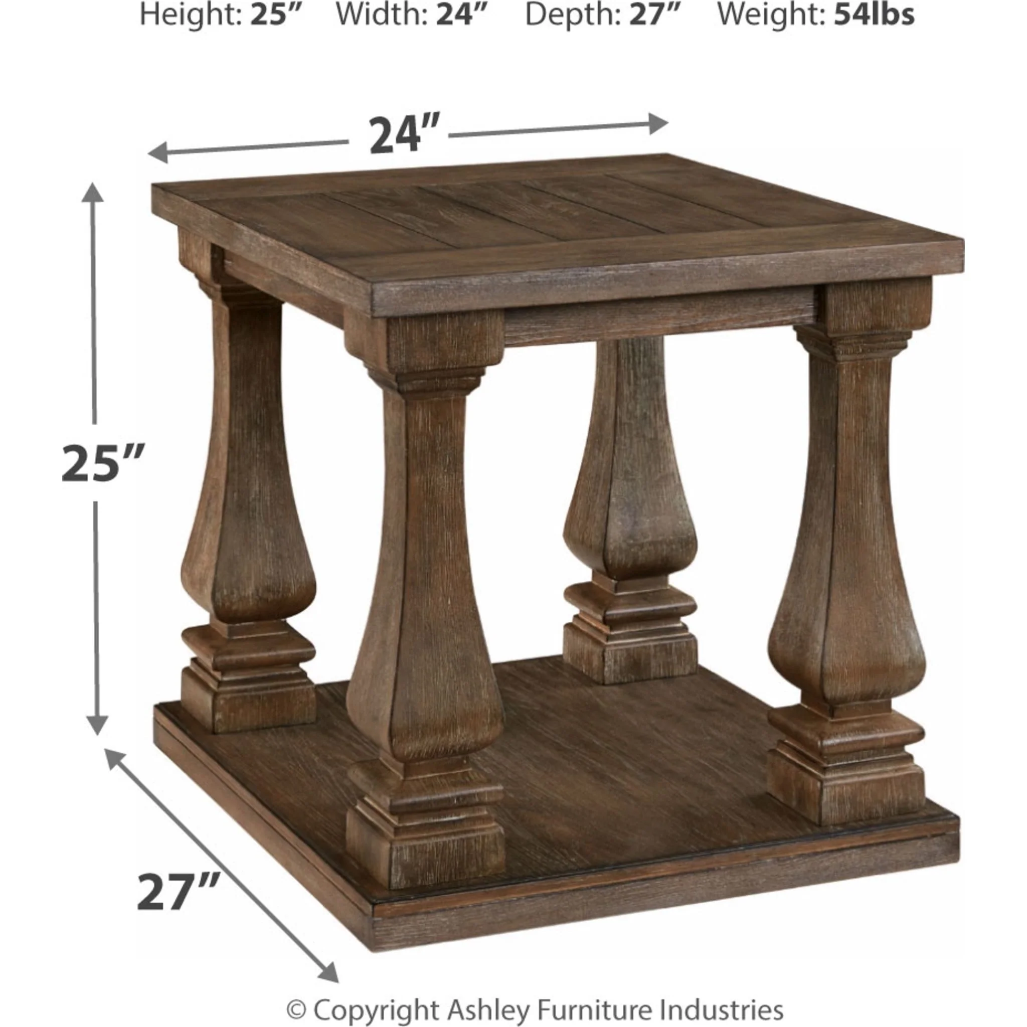 Scottsbluff End Table - Gray - Image 4