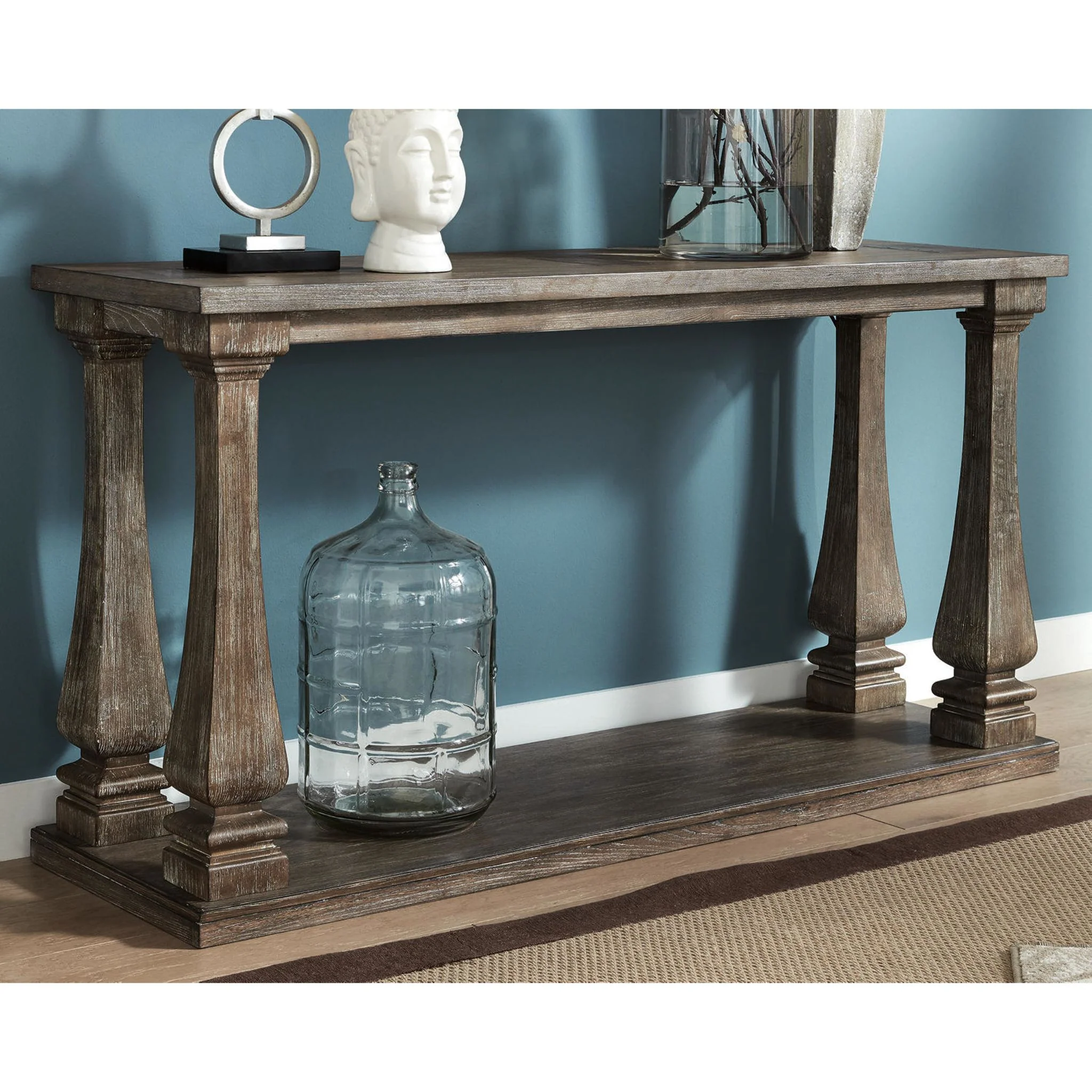 Scottsbluff Sofa Table - Gray - Image 7