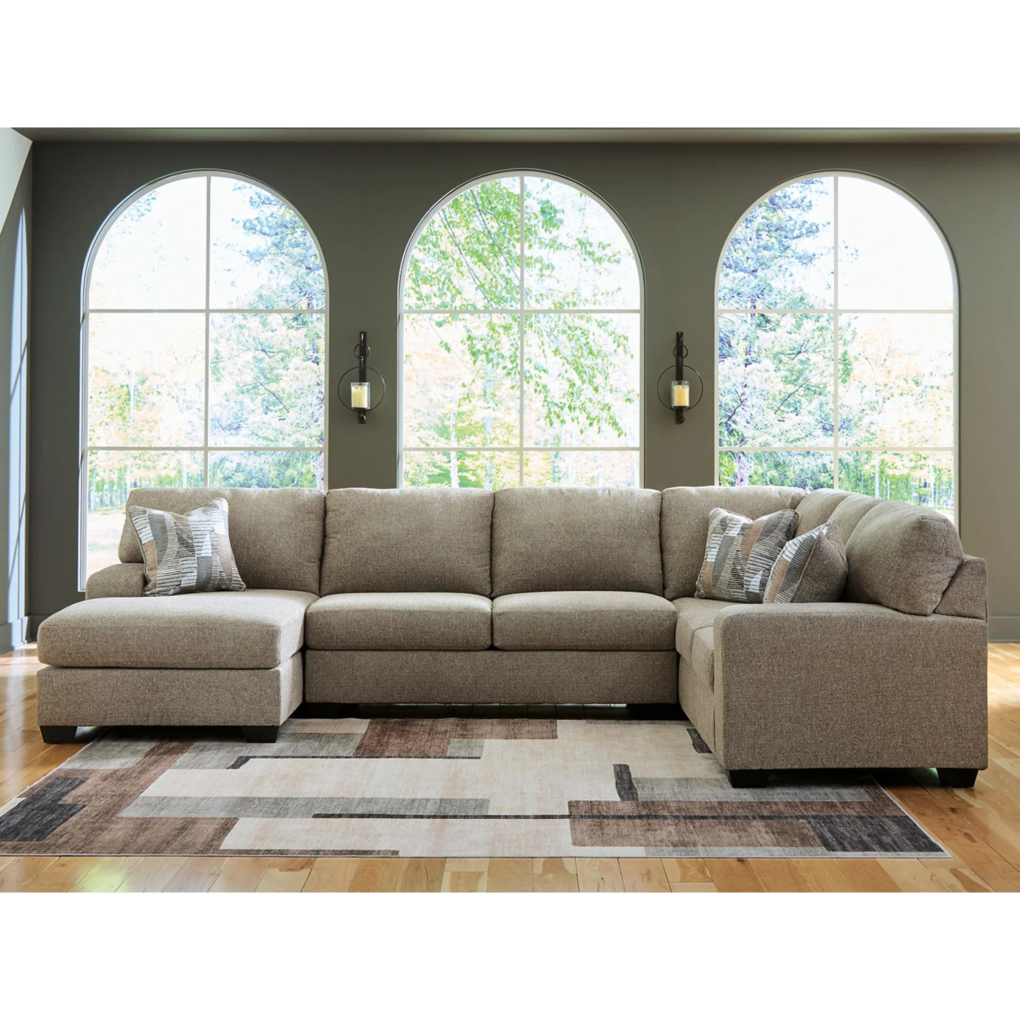 Newellen 3 Piece Sectional with Chaise - Image 2