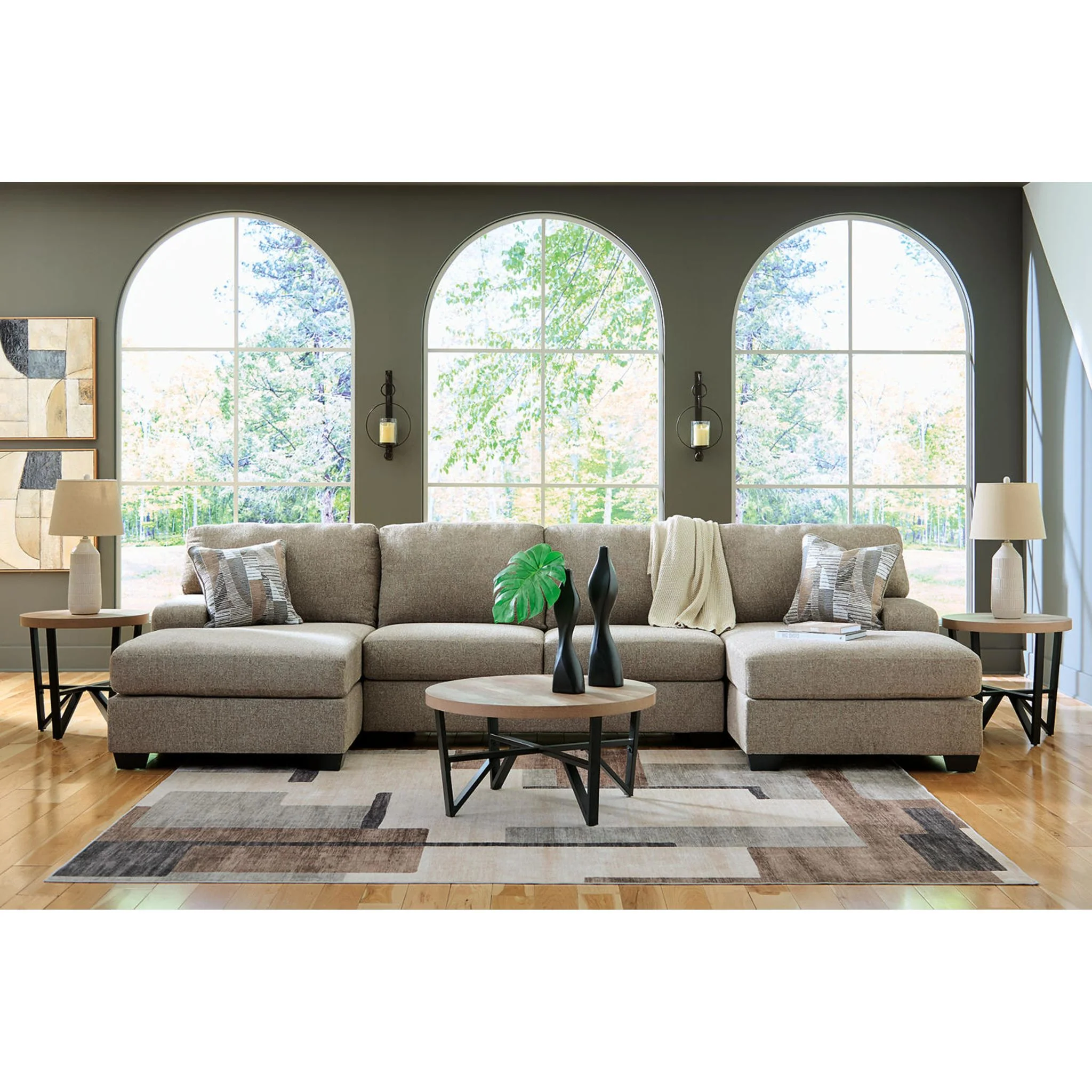 Newellen 3 Piece Sectional with Chaise - Image 8