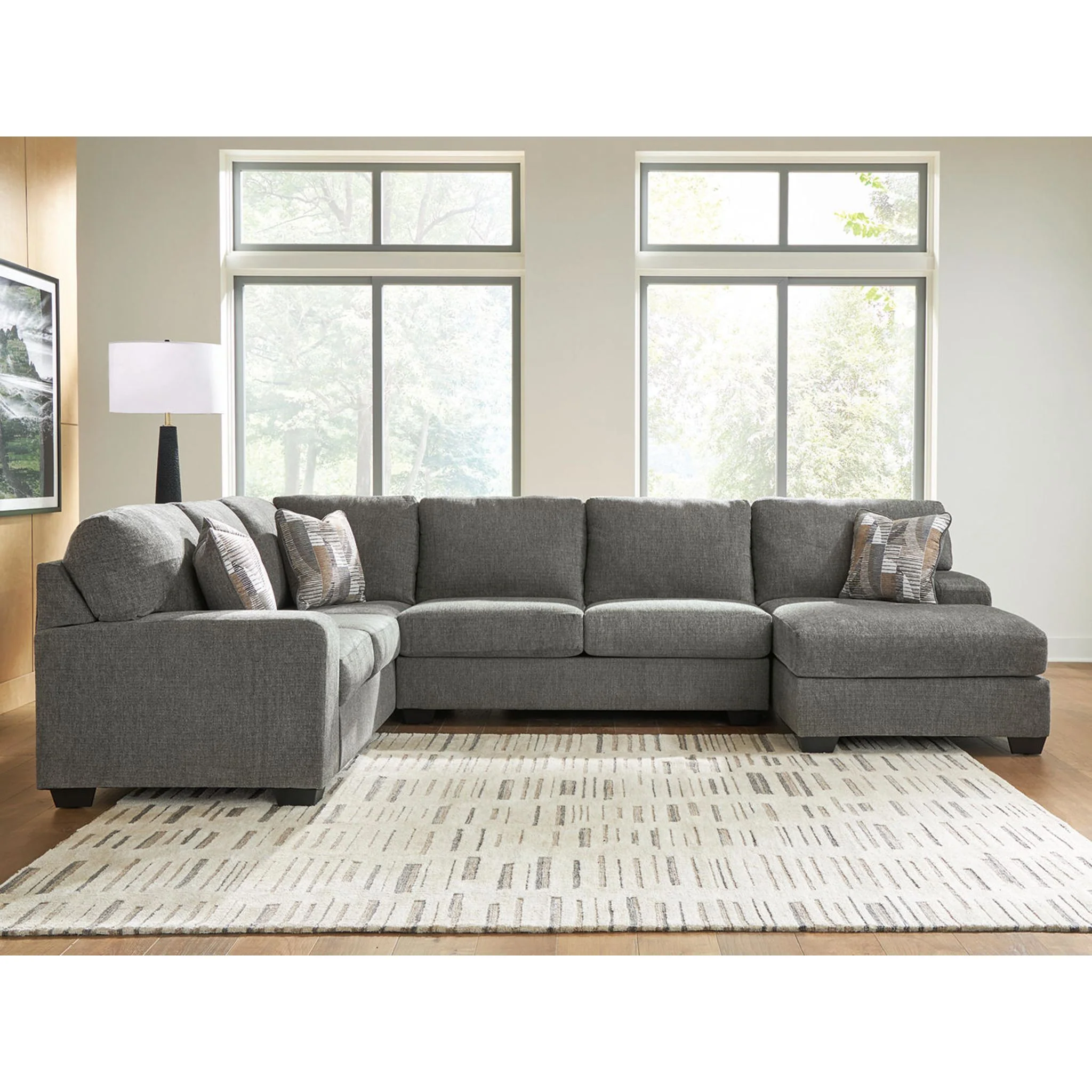 Clarington 3 Piece Sectional with Chaise - Image 2