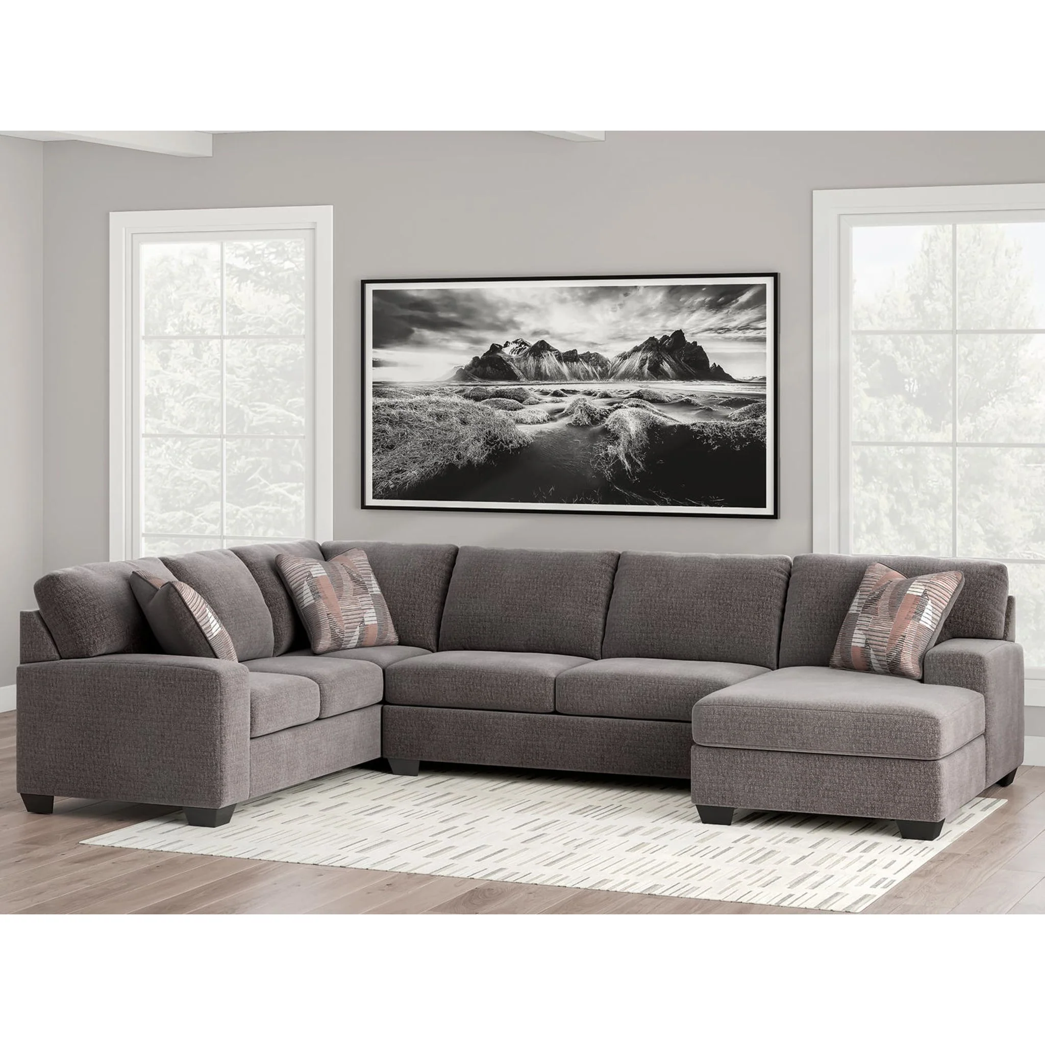 Clarington 3 Piece Sectional with Chaise - Image 5
