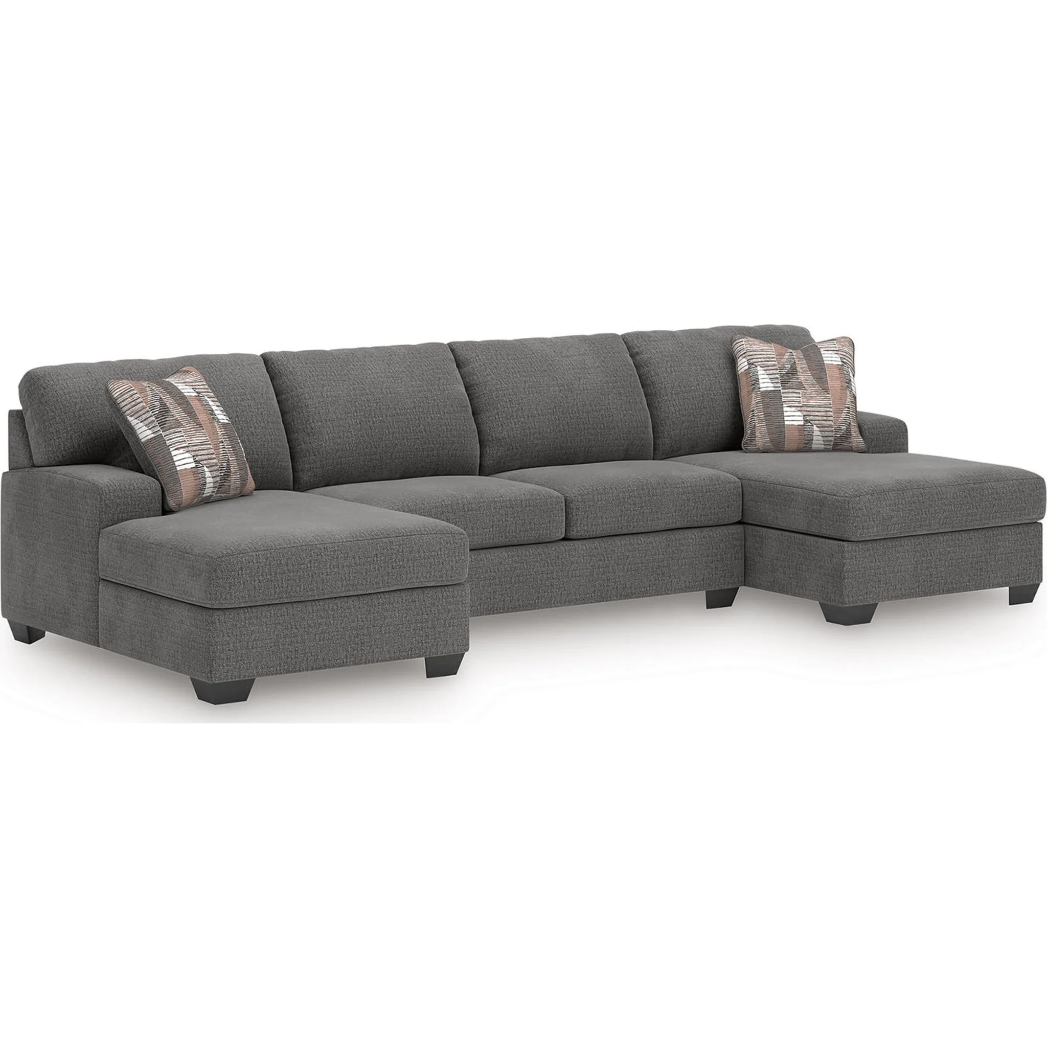 Newellen 3 Piece Sectional with Double Chaise - Image 9