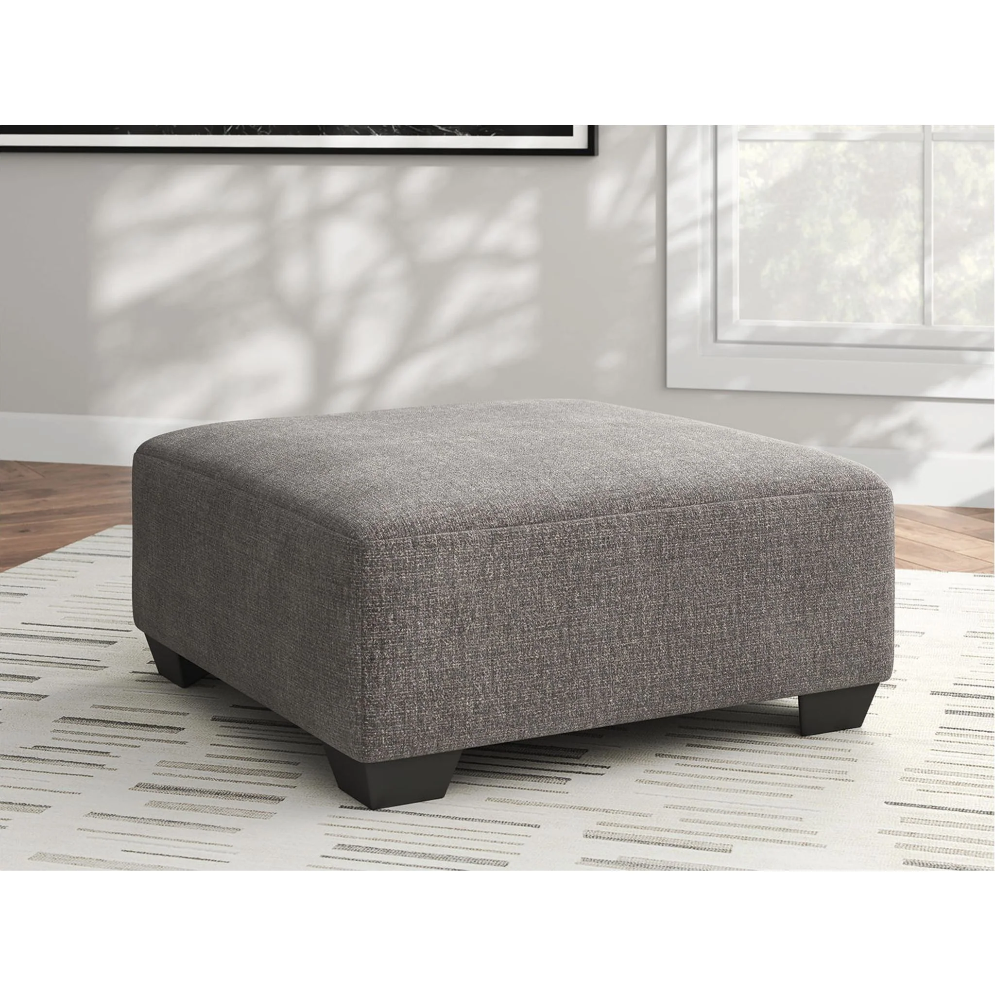 Clarington Oversized Accent Ottoman - Greystone - Image 2
