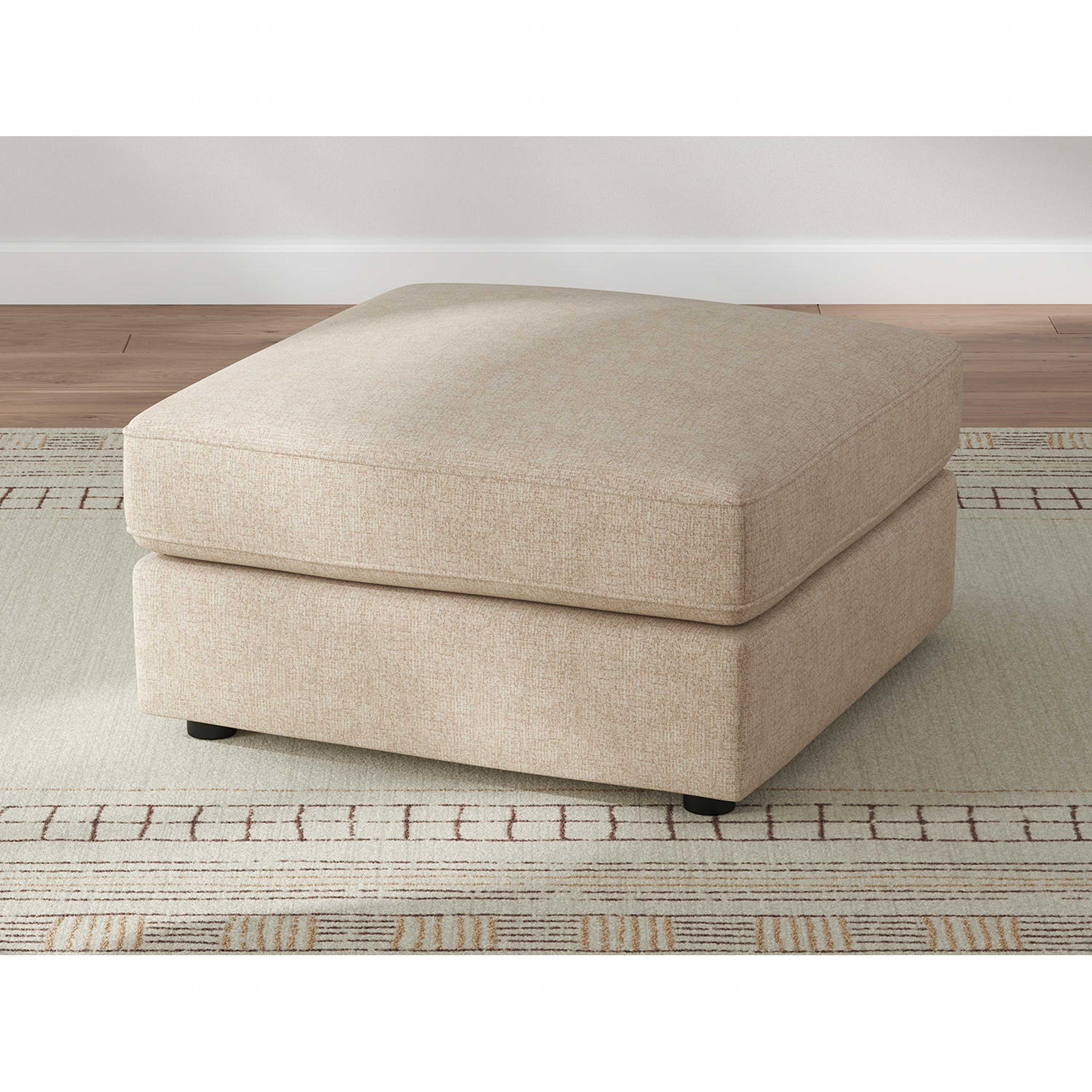 Seyler Oversized Accent Ottoman - Sand - Image 2