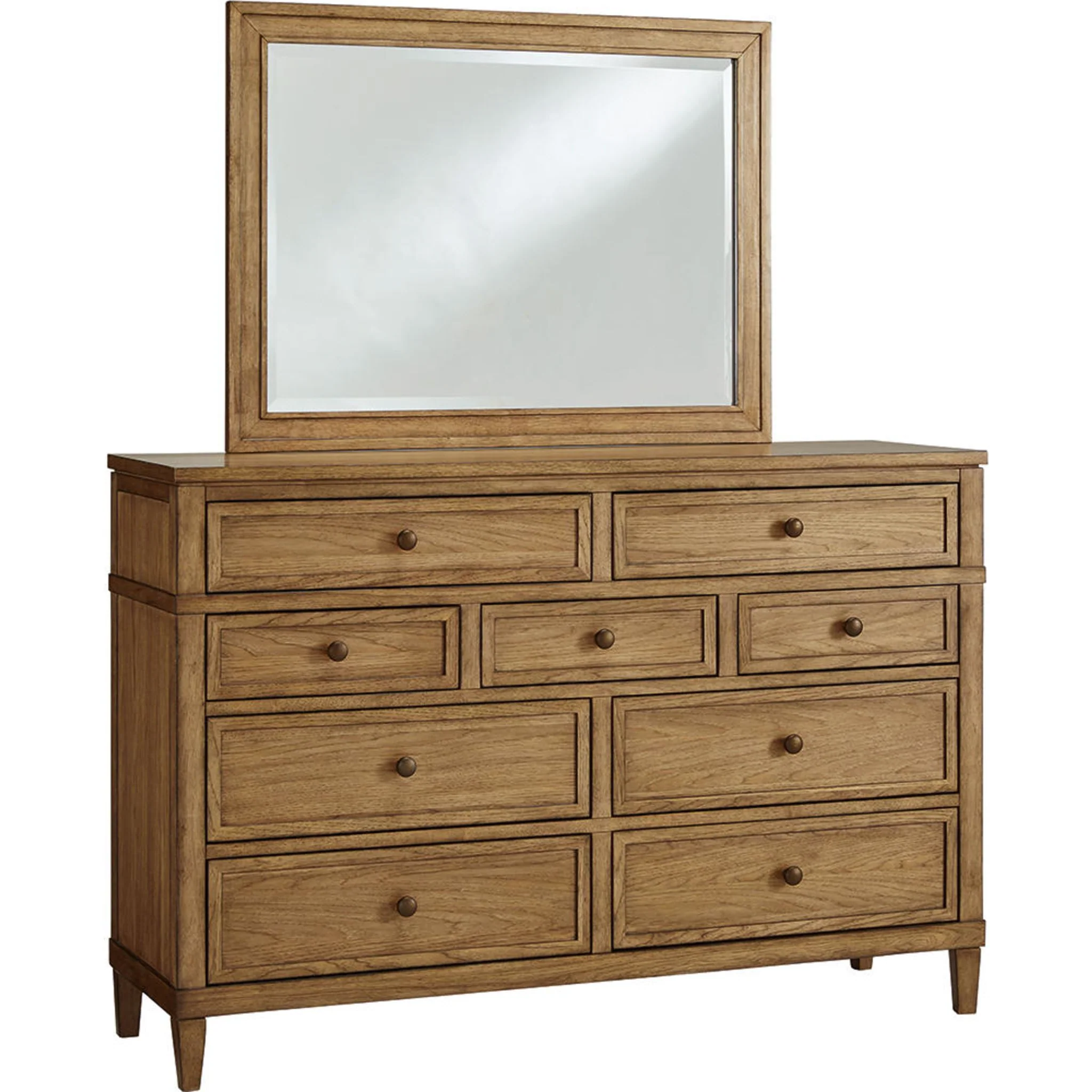 Sharlance 6 Piece Panel Bedroom - Green/Brown - Image 17