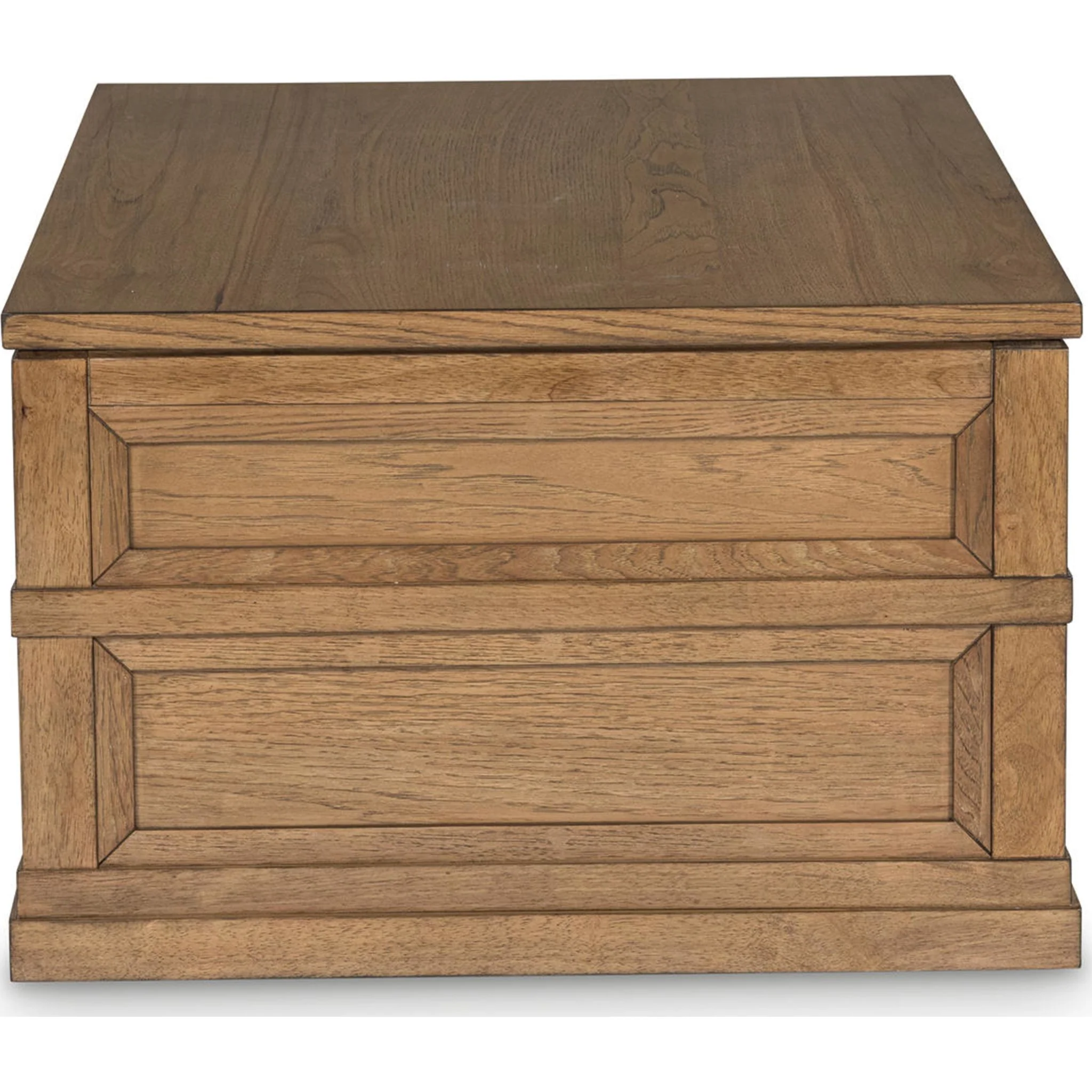 Sharlance Rectangle Lift Cocktail Table - Light Brown - Image 12