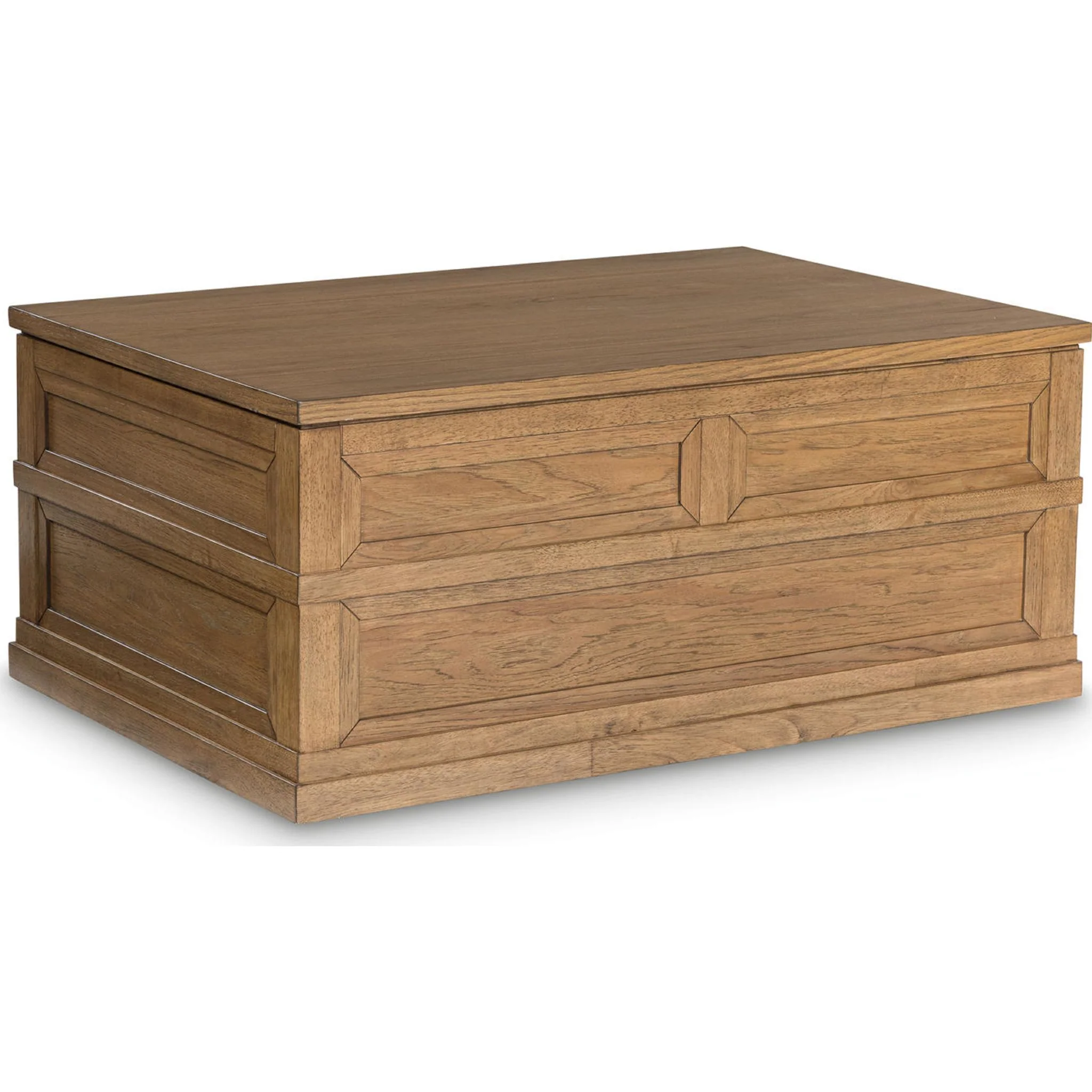 Sharlance Rectangle Lift Cocktail Table - Light Brown - Image 7