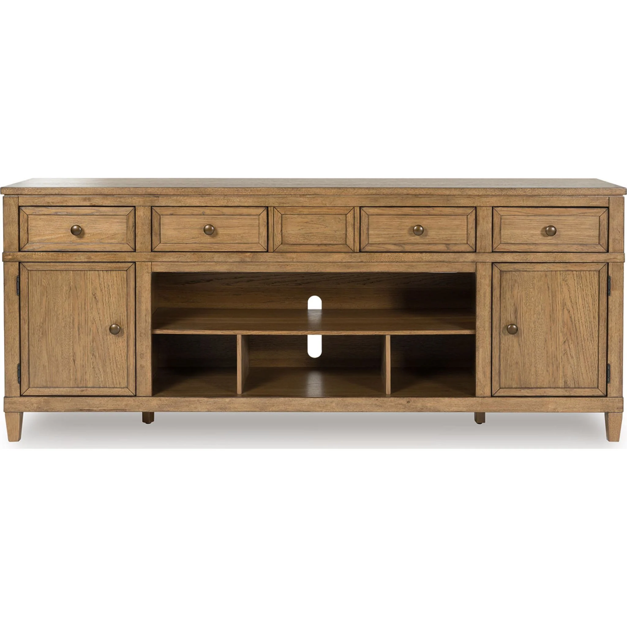 Sharlance TV Stand - Light Brown - Image 4
