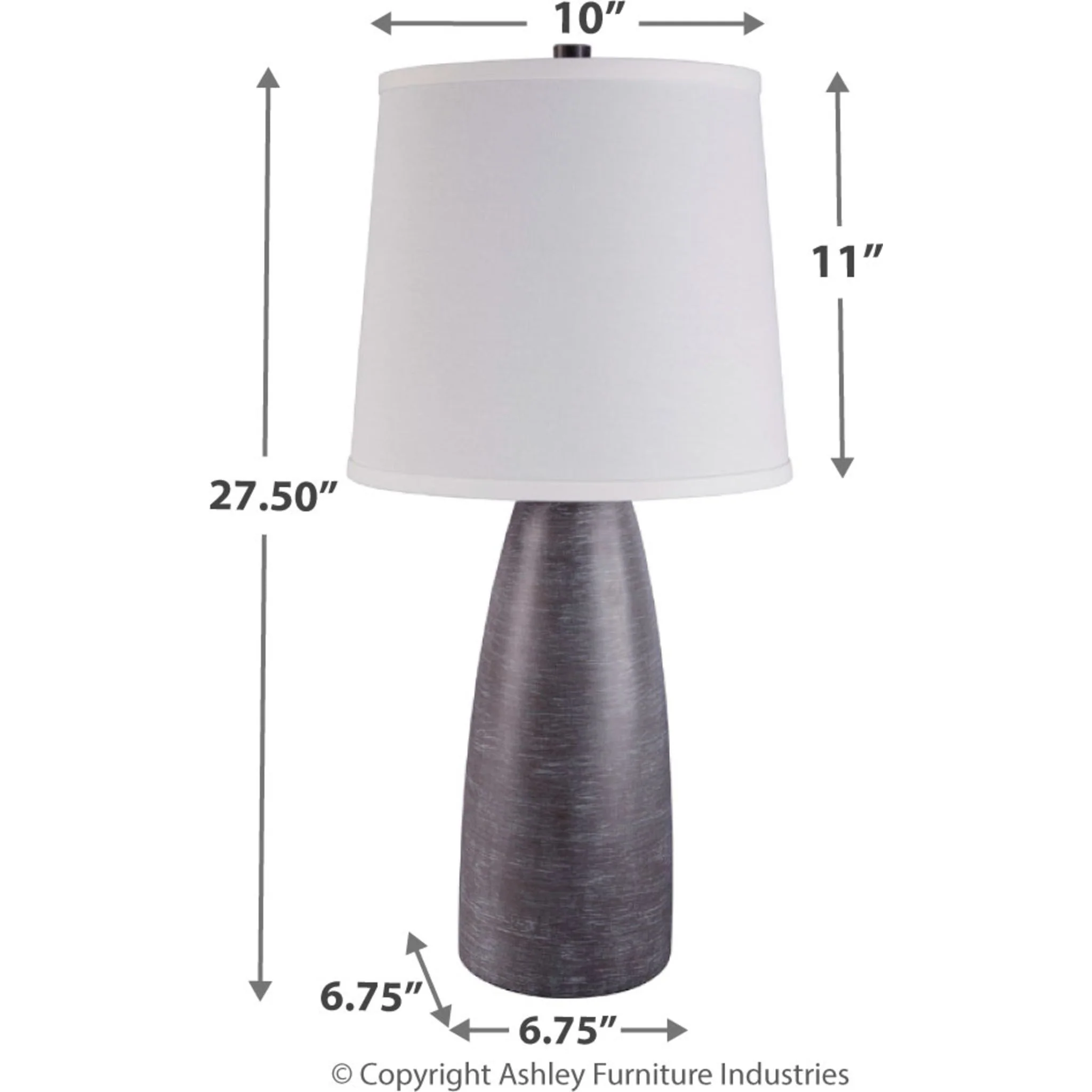 Shavontae Table Lamp Pair - Gray 27.50" - Image 4