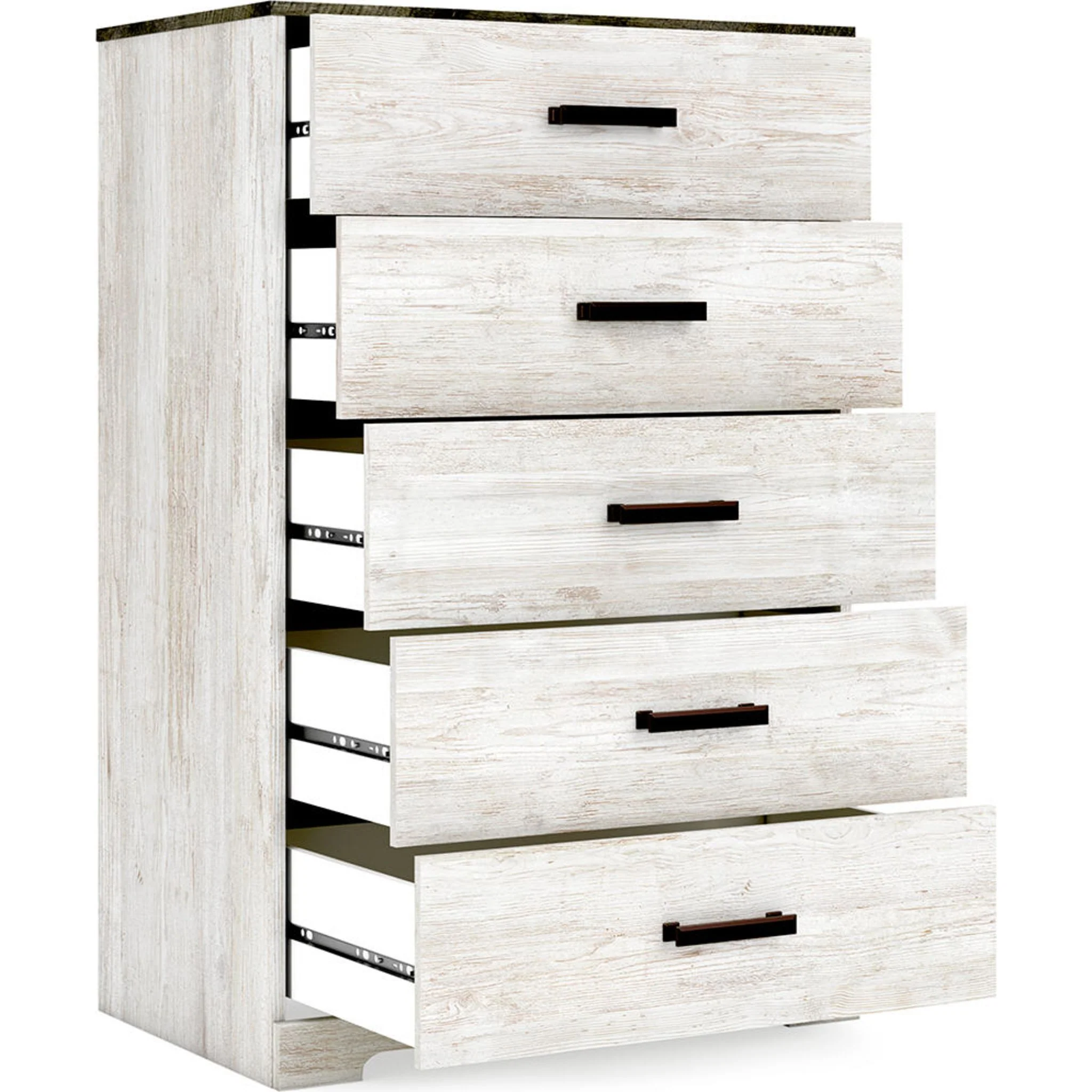 Shawburn Chest - Whitewash/Charcoal Gray - Image 3
