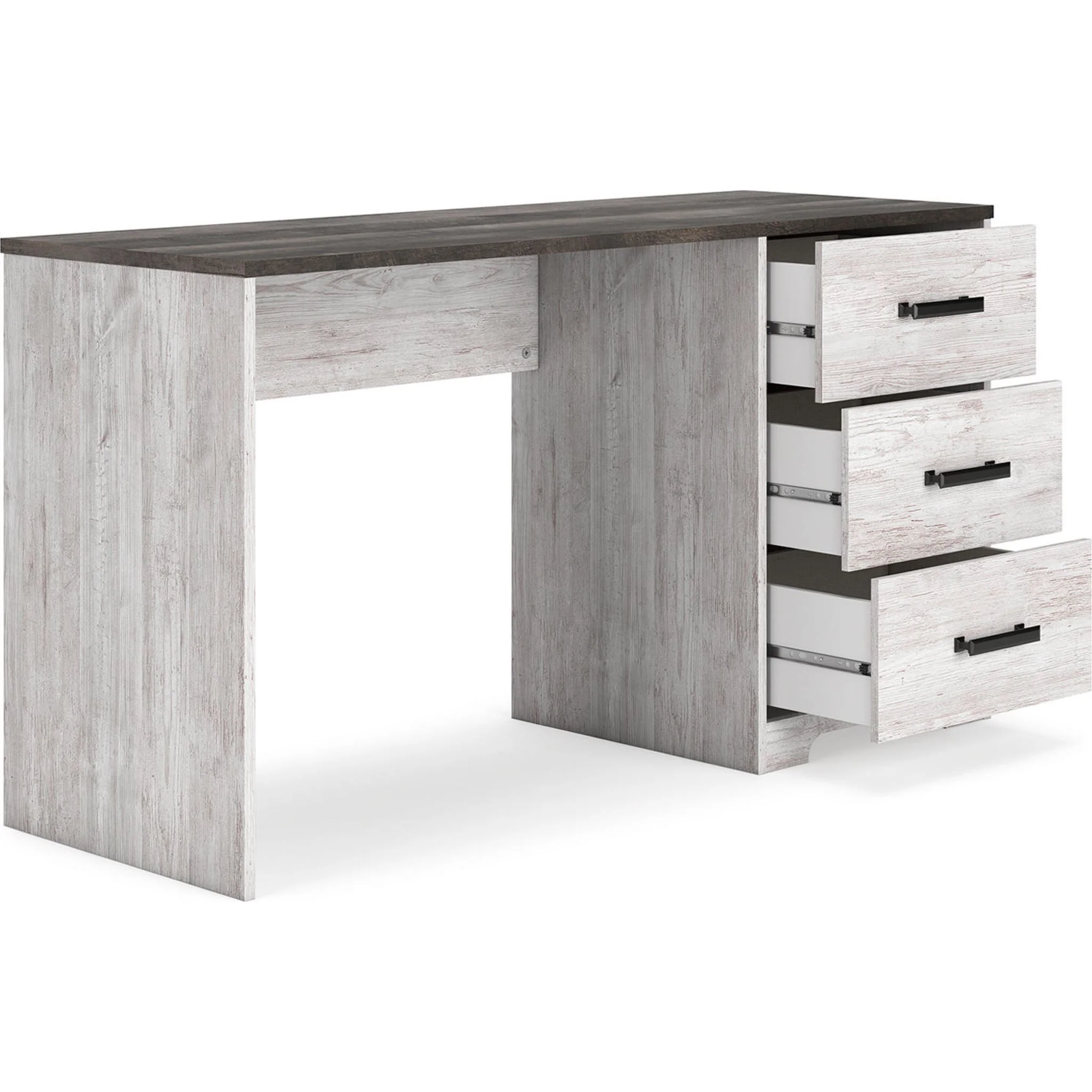 Shawburn Desk - Whitewash/Charcoal Gray - Image 4
