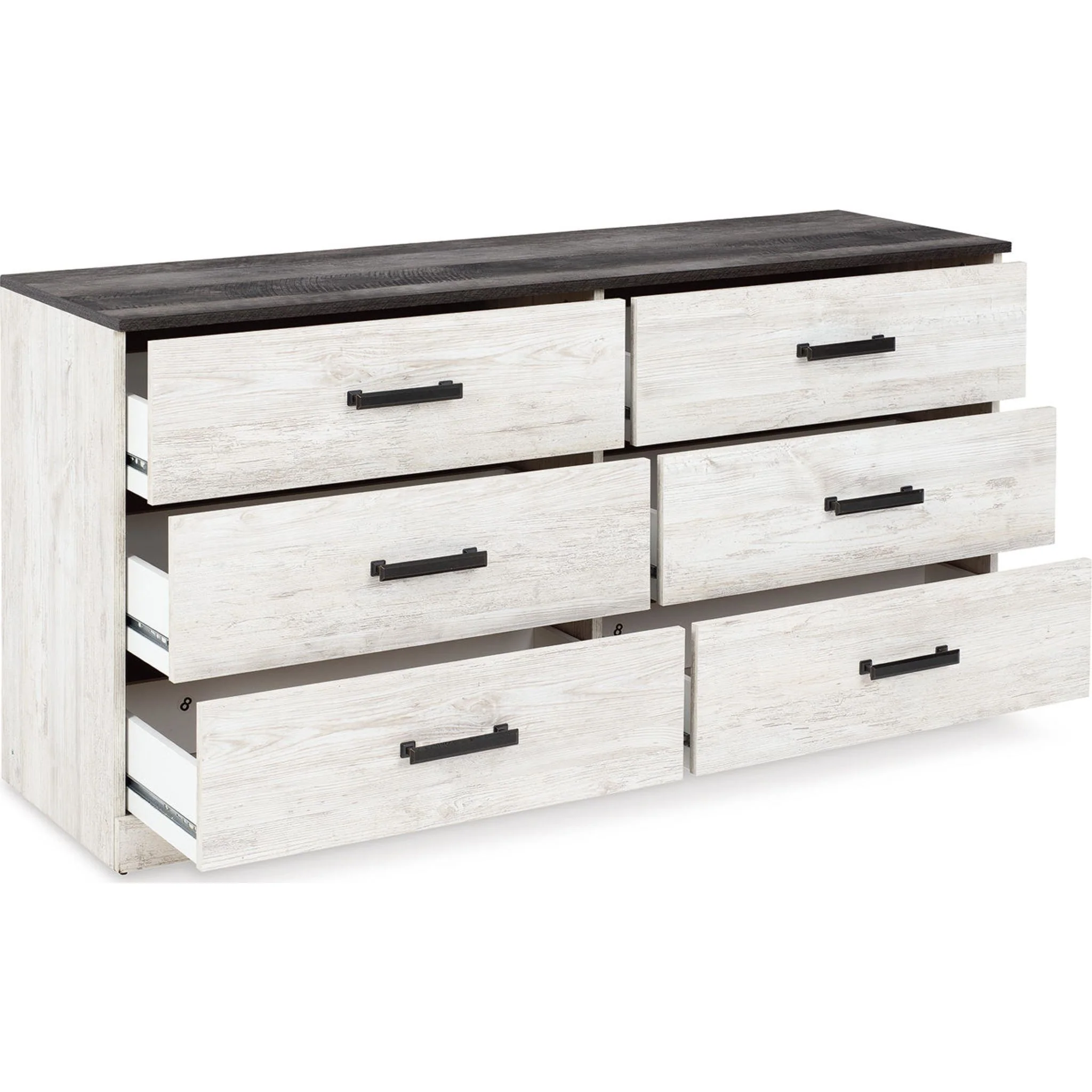 Shawburn Dresser - Whitewash/Charcoal Gray - Image 5