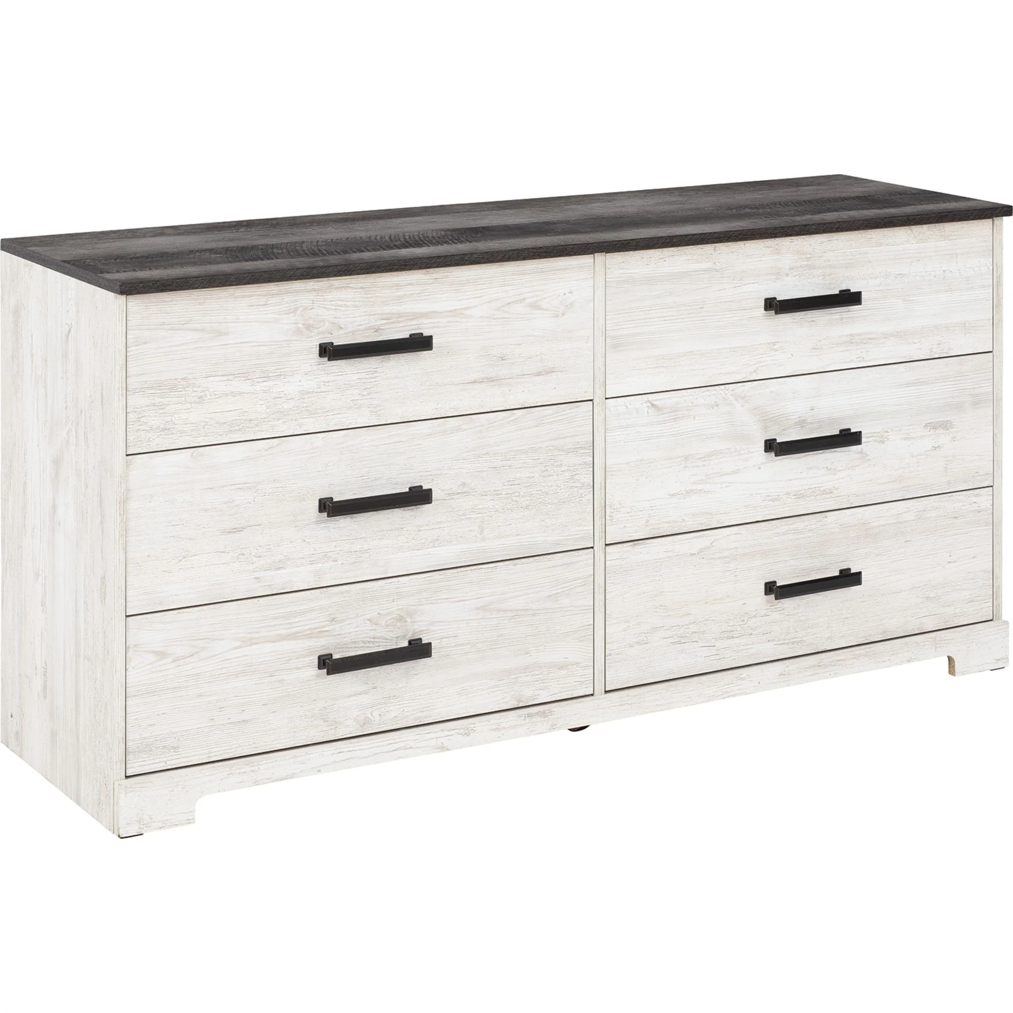 Shawburn Dresser - Whitewash/Charcoal Gray