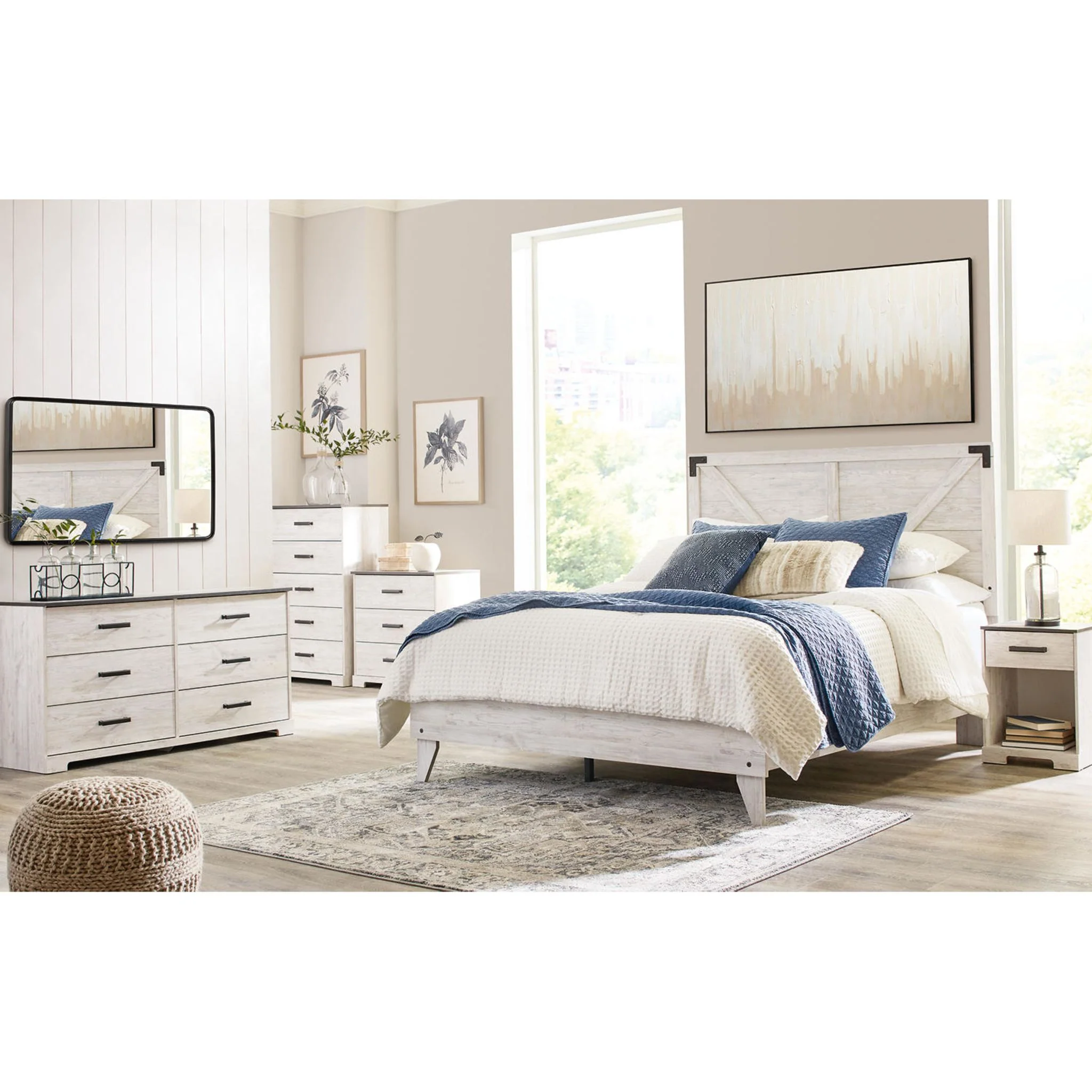 Shawburn Dresser - Whitewash/Charcoal Gray - Image 13