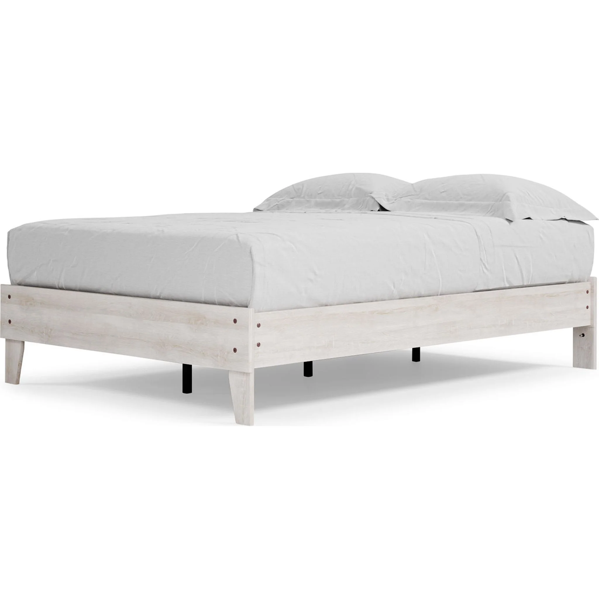 Shawburn Full Platform Bed - Whitewash - Image 2