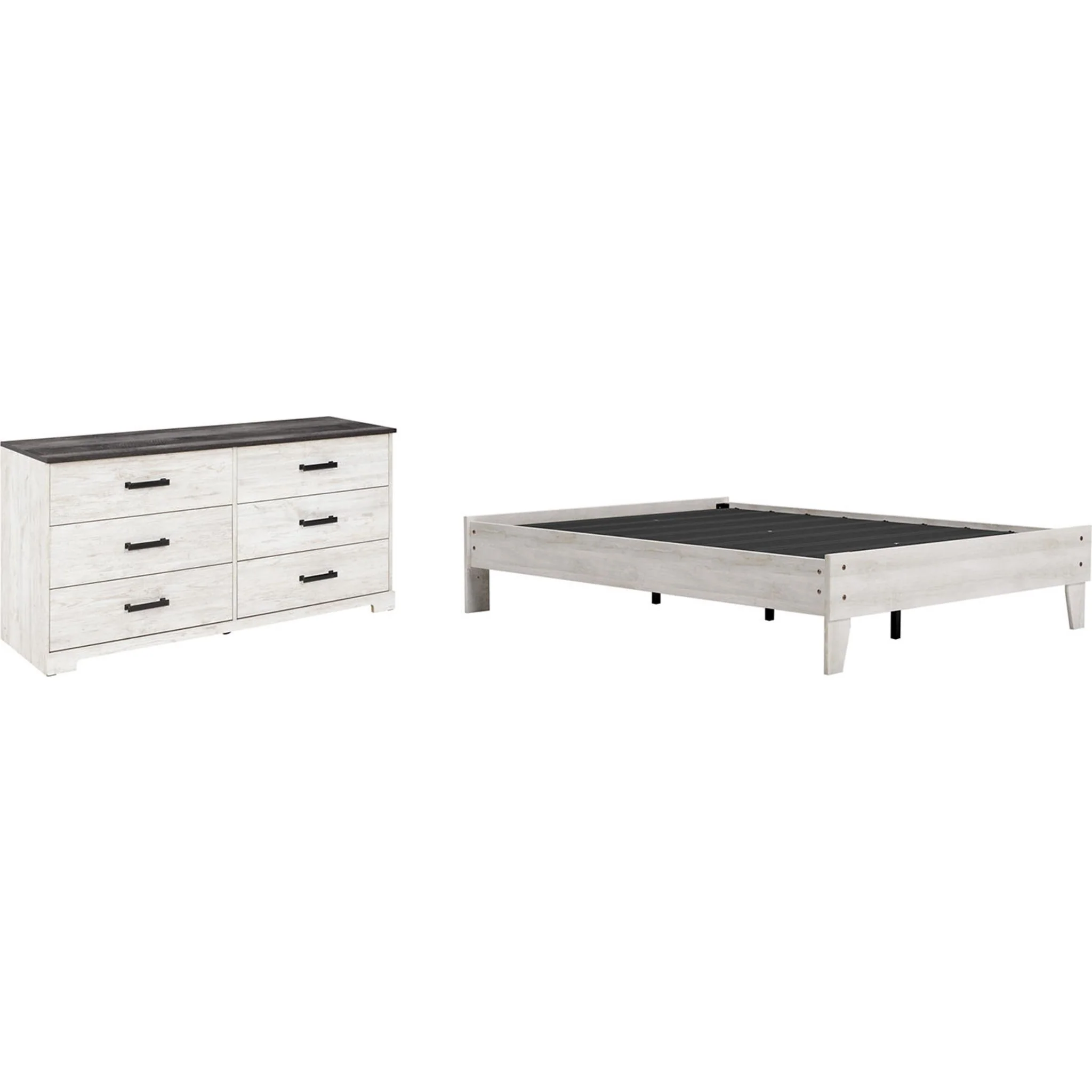 Shawburn Full Platform Bed - Whitewash - Image 20