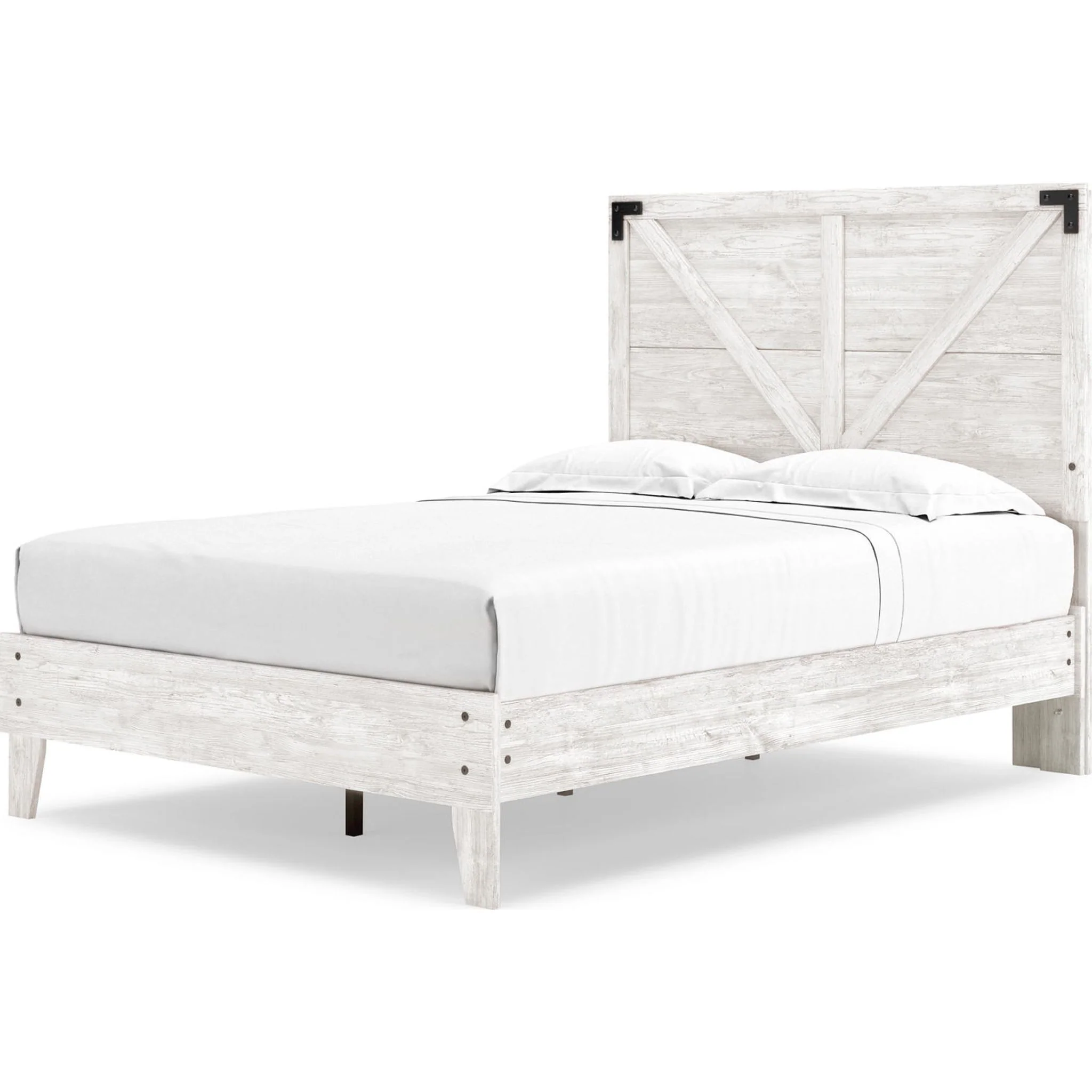 Shawburn Full Platform Bed - Whitewash - Image 15
