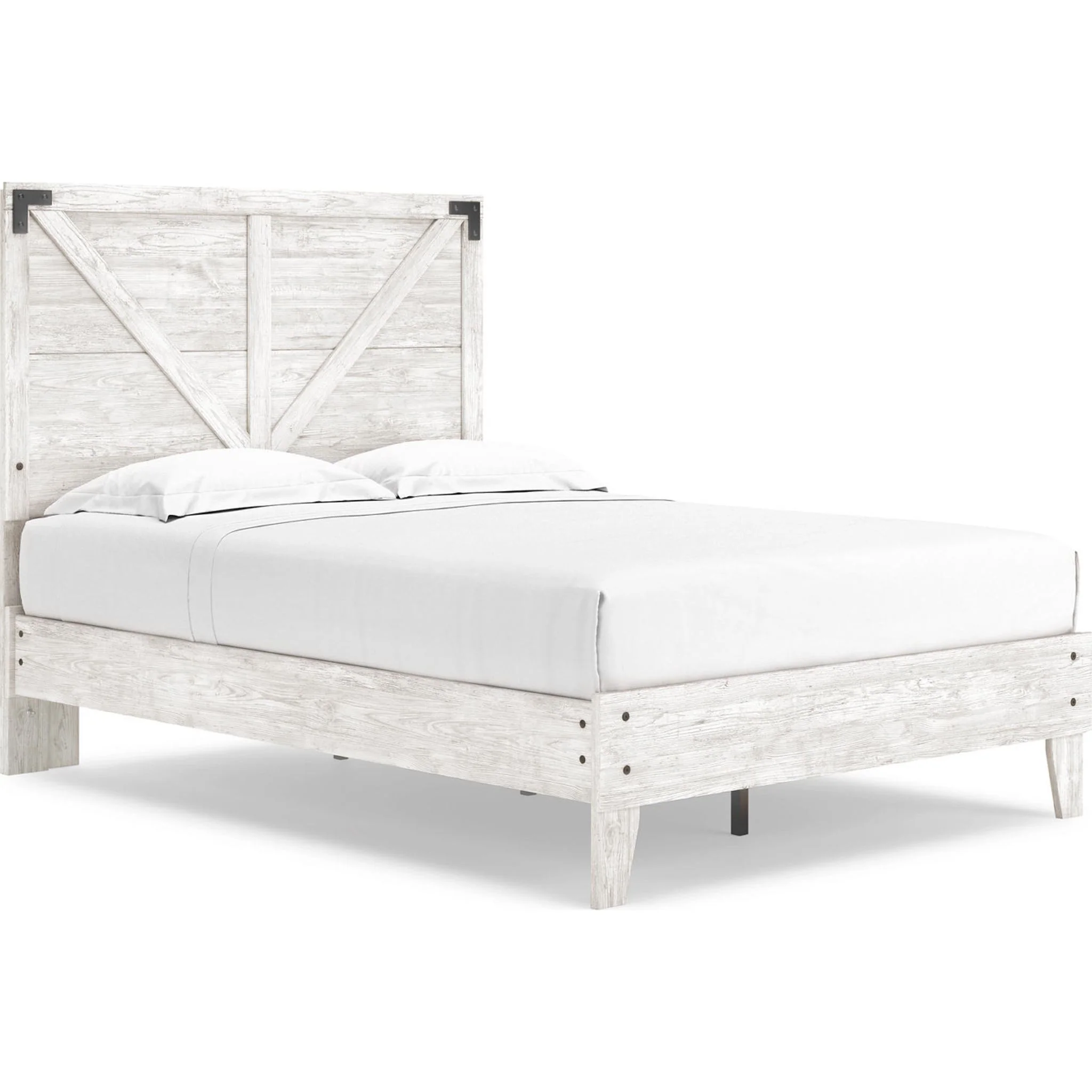 Shawburn Full Platform Bed - Whitewash - Image 16