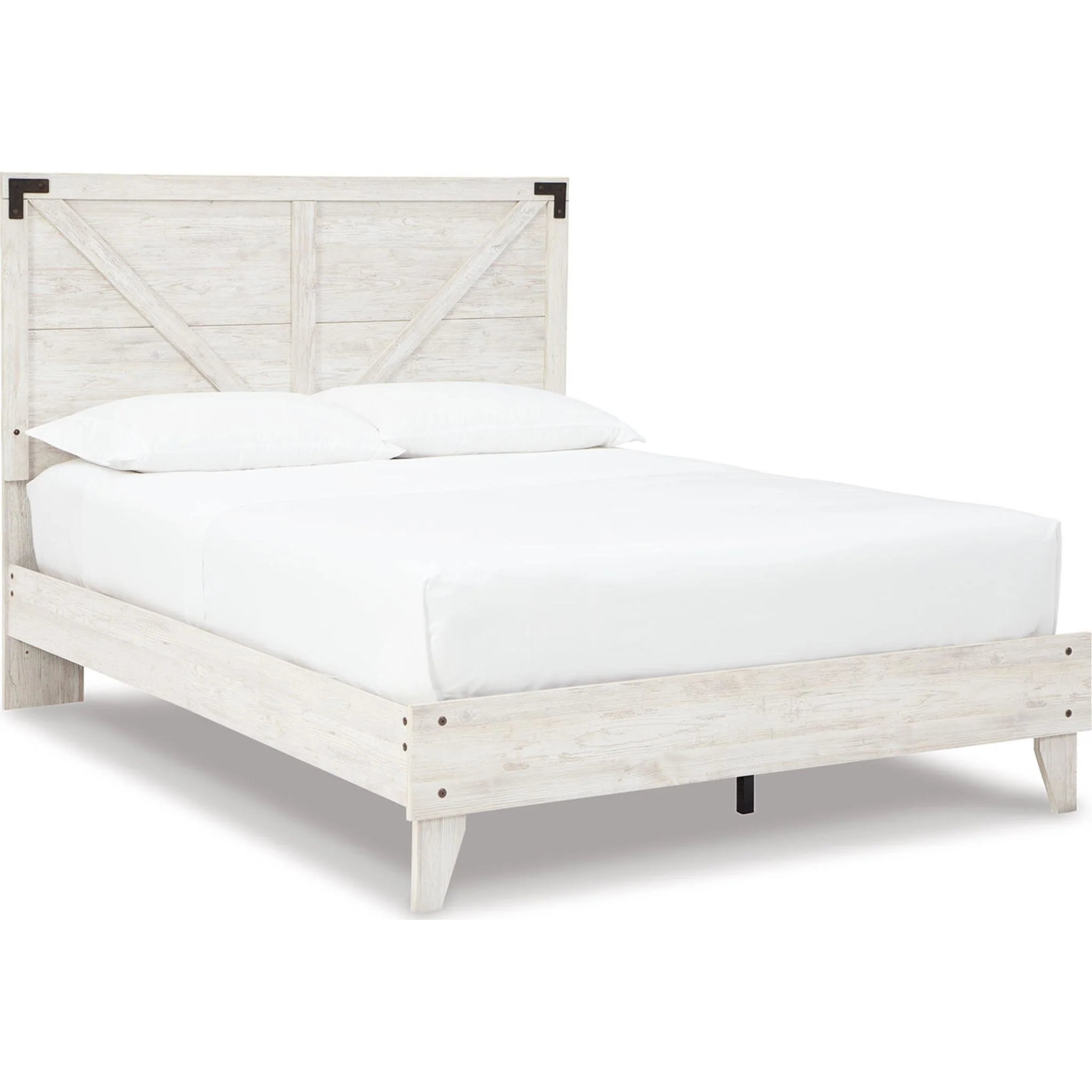 Shawburn Full Platform Bed - Whitewash - Image 24