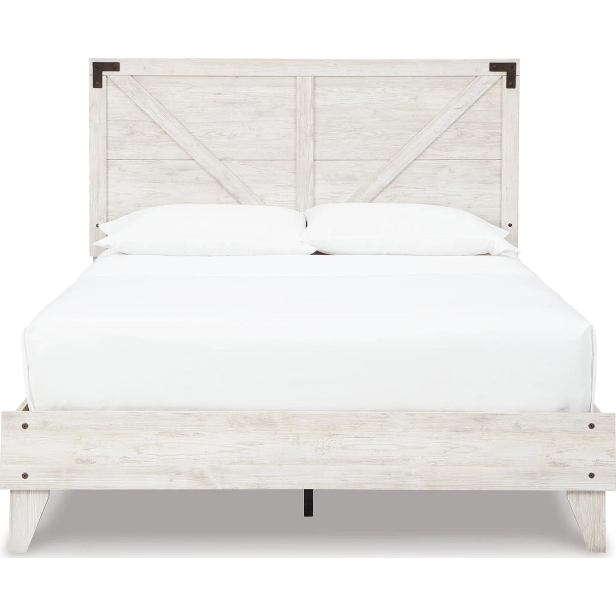 Shawburn Full Platform Bed - Whitewash - Image 25