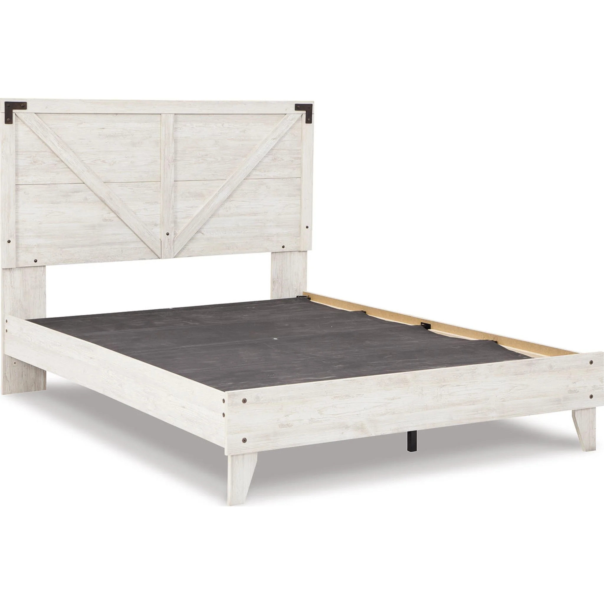 Shawburn Full Platform Bed - Whitewash - Image 28
