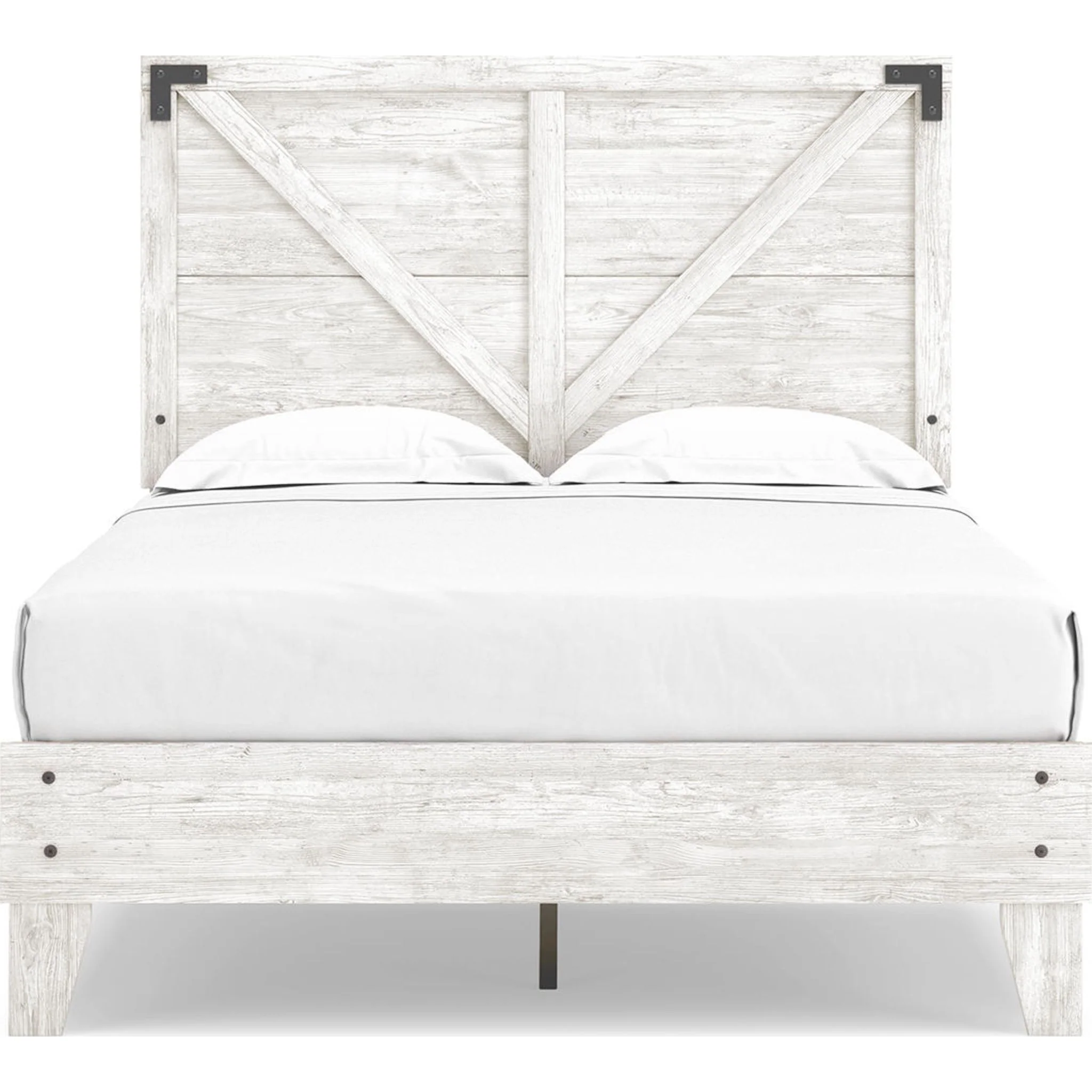 Shawburn Full Platform Bed - Whitewash - Image 4